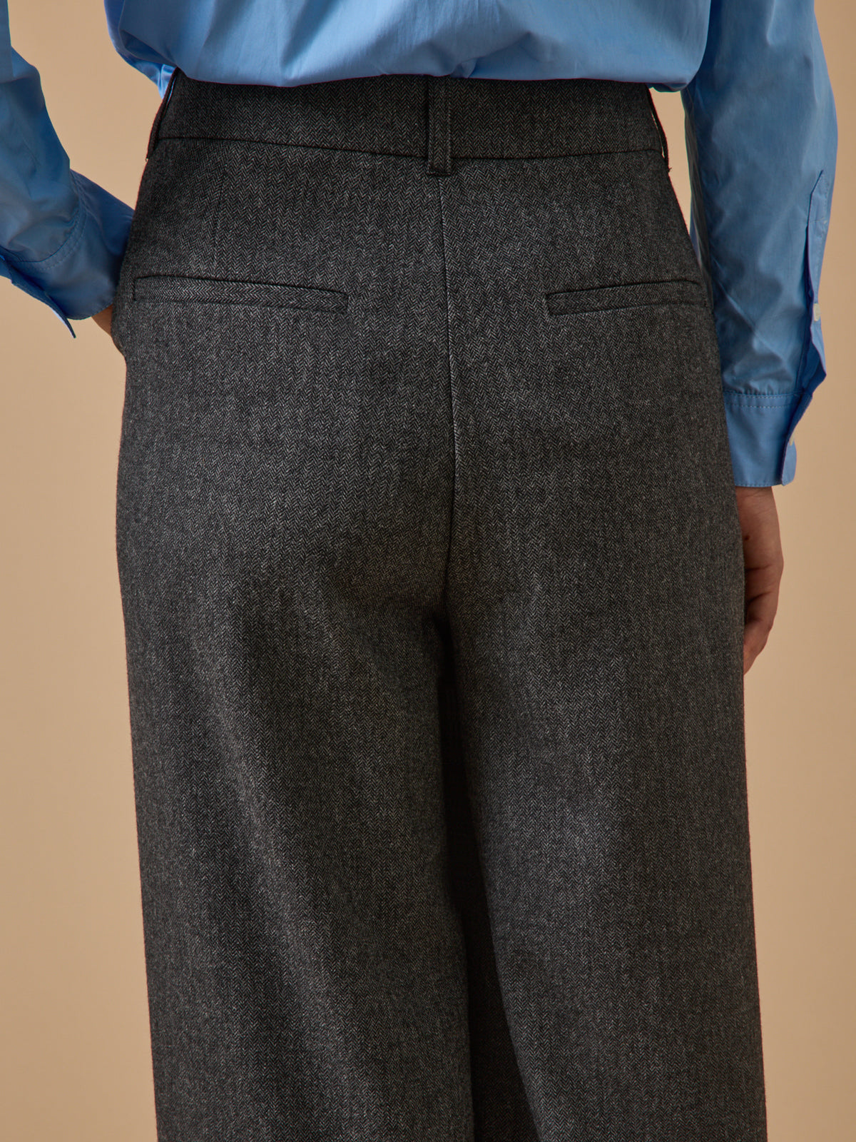 Pantalon flanelle chevron femme Aglaé