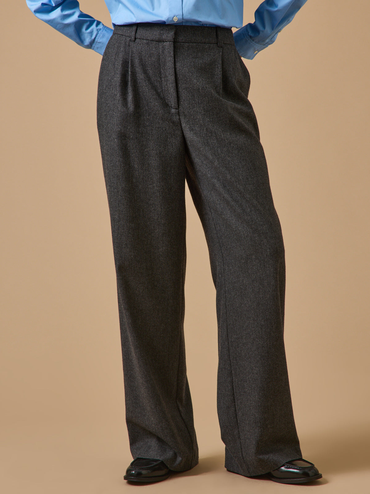 Pantalon flanelle chevron femme Aglaé
