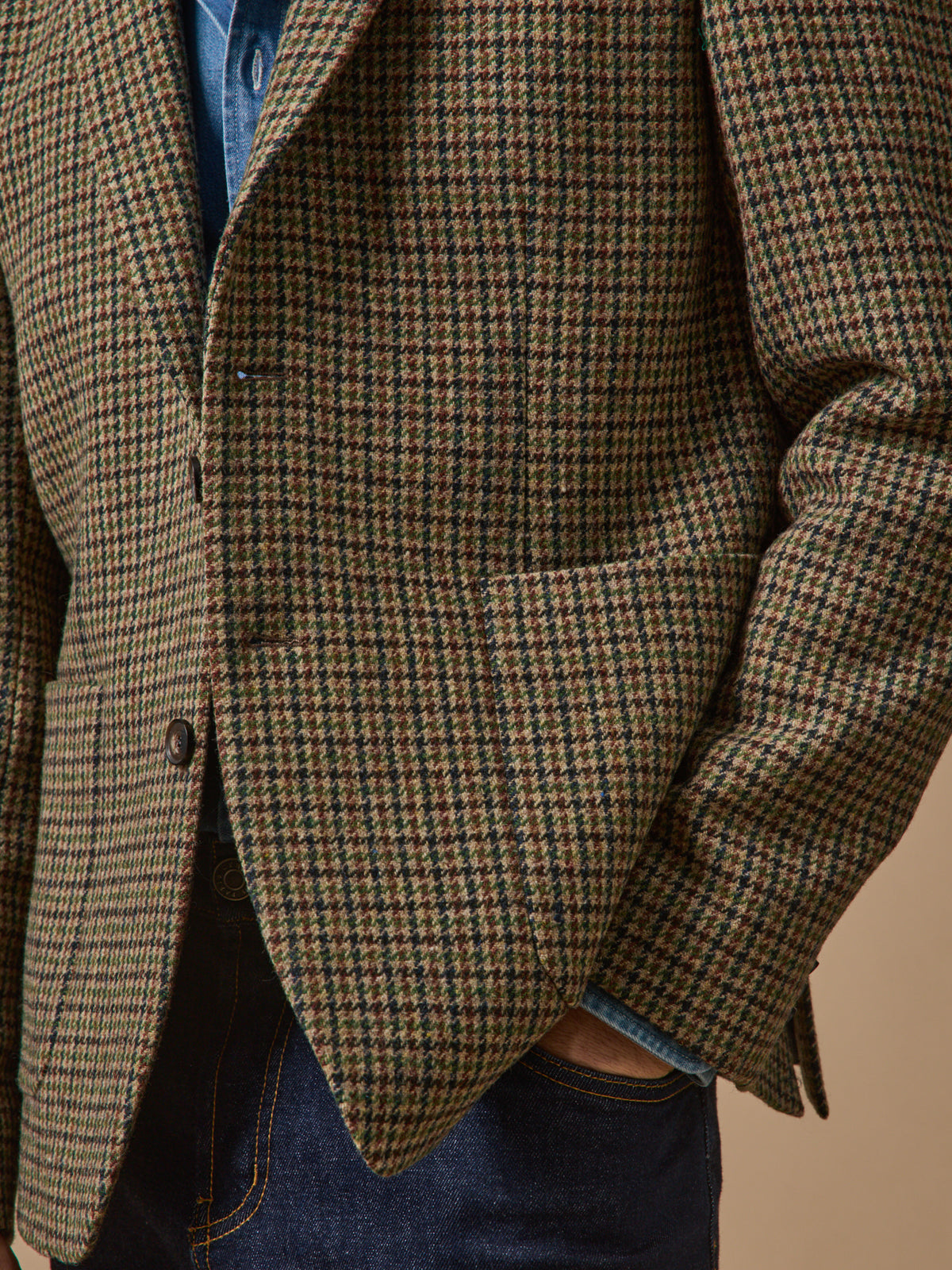Blazer twill homme