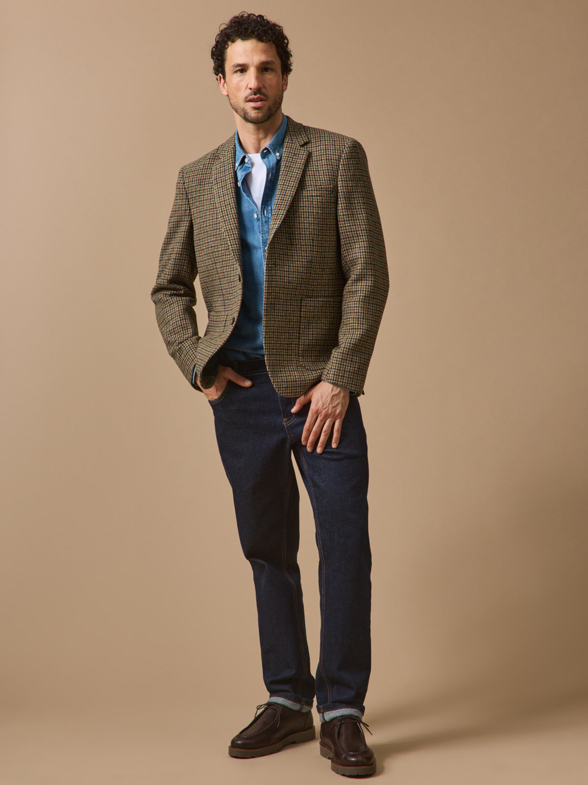 Blazer twill homme
