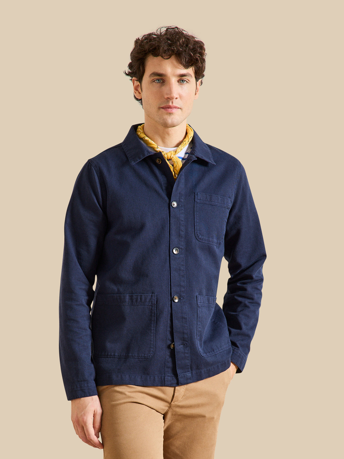 Veste worker homme twill coton recyclé