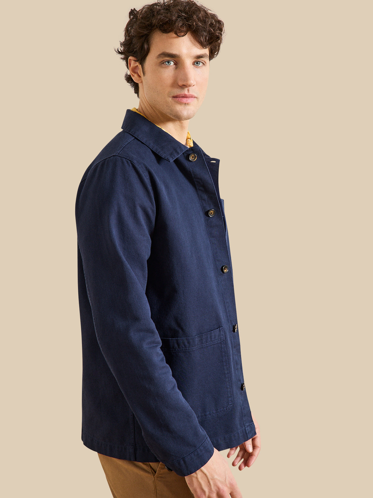 Veste worker homme twill coton recyclé
