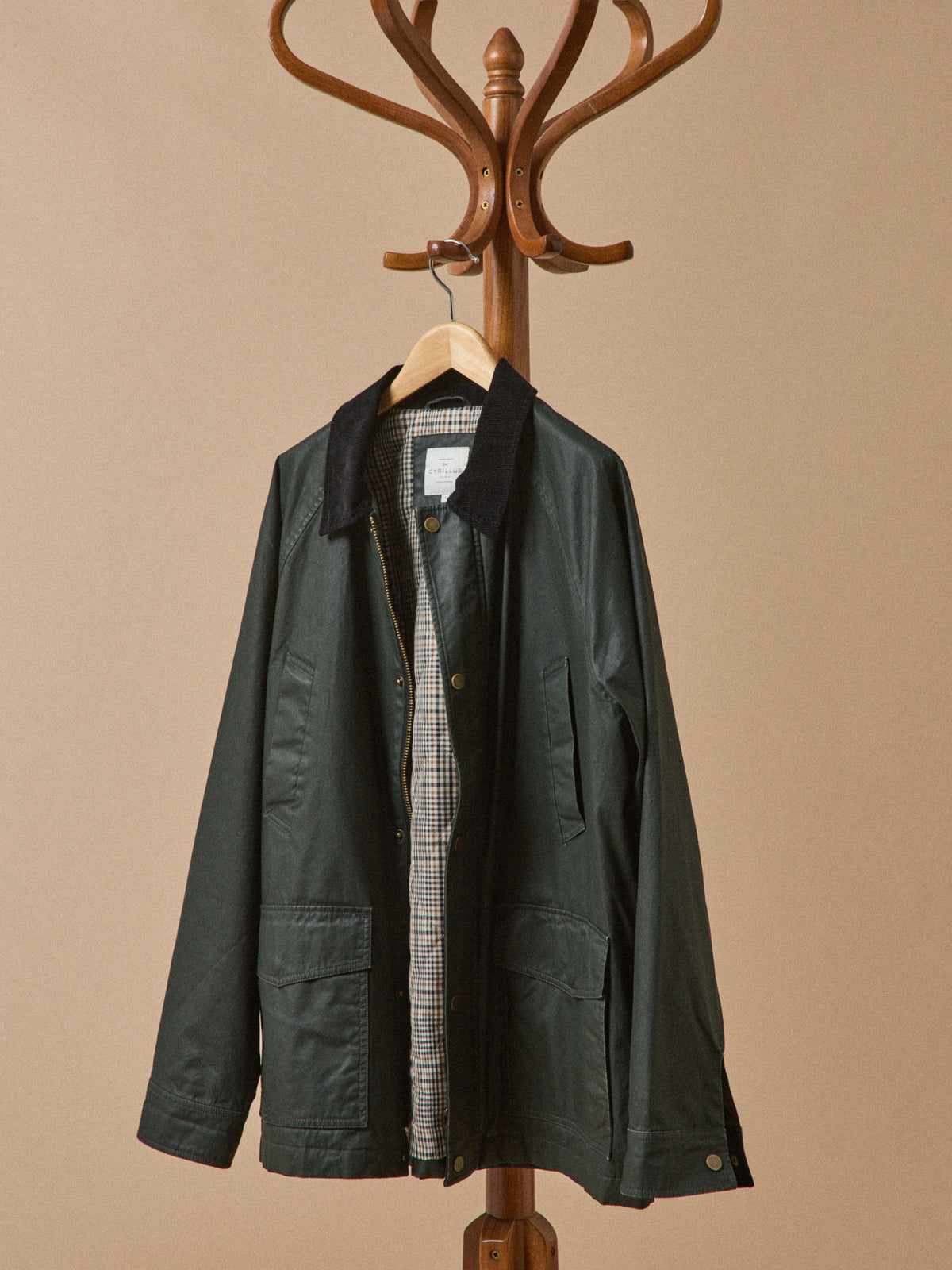 Veste homme coton enduit