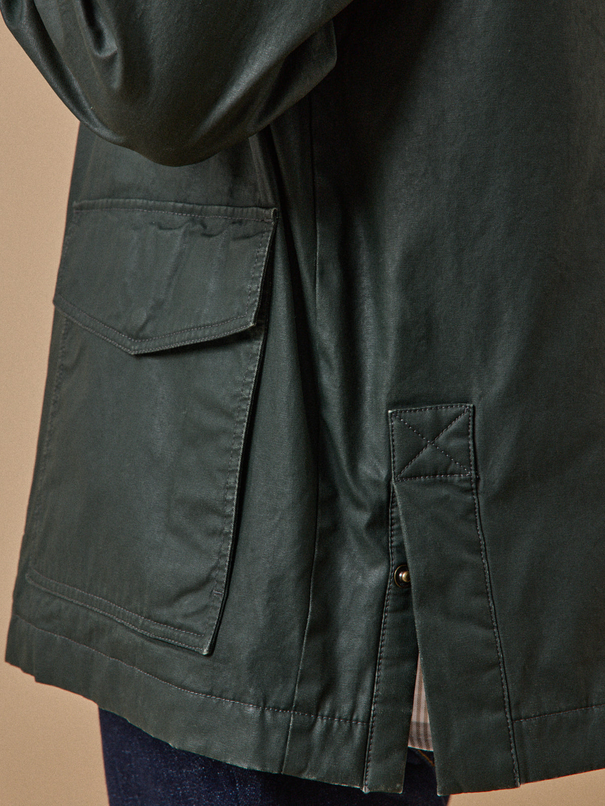 Veste homme coton enduit