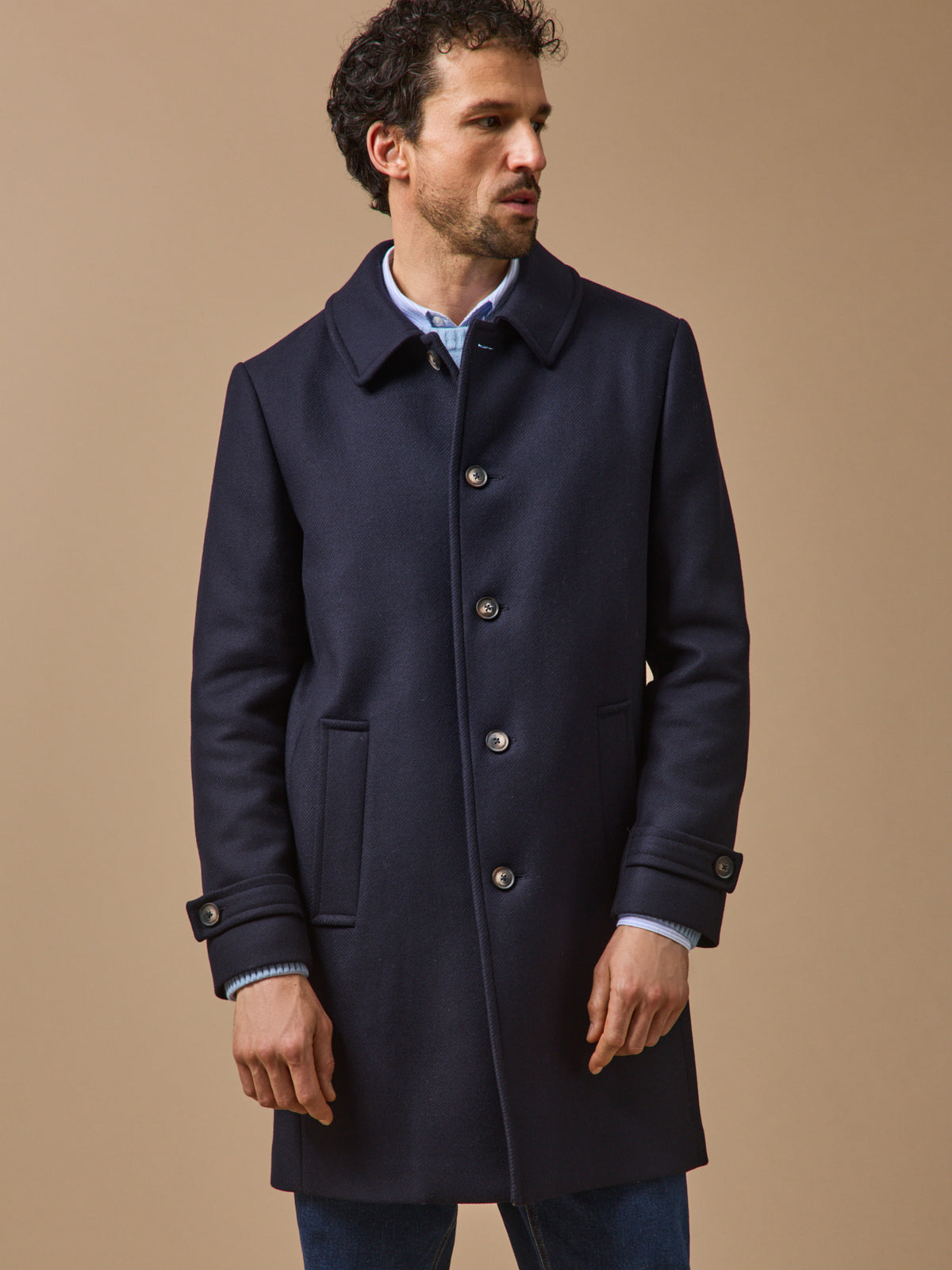 Manteau pardessus lainage homme