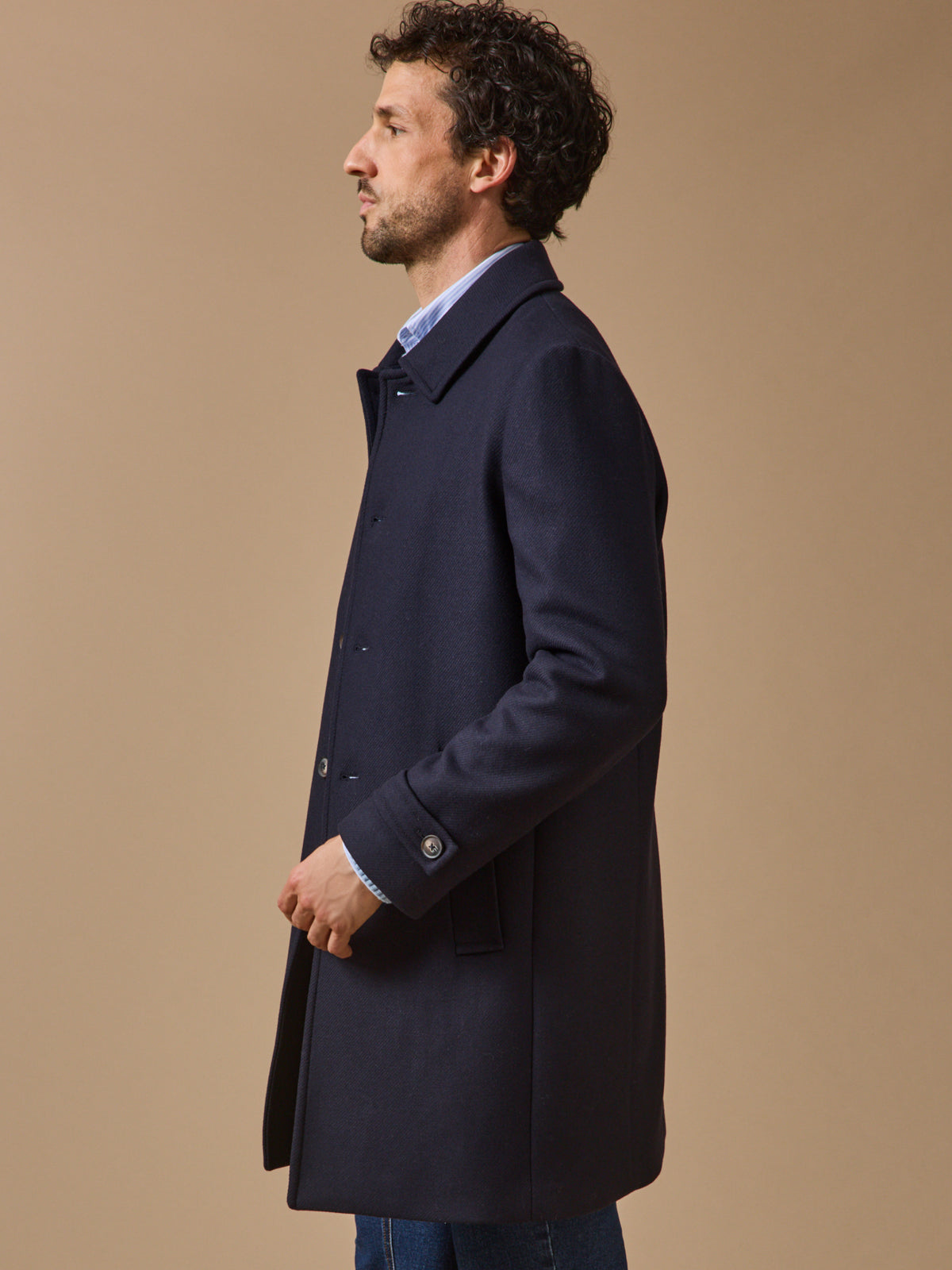 Manteau pardessus lainage homme