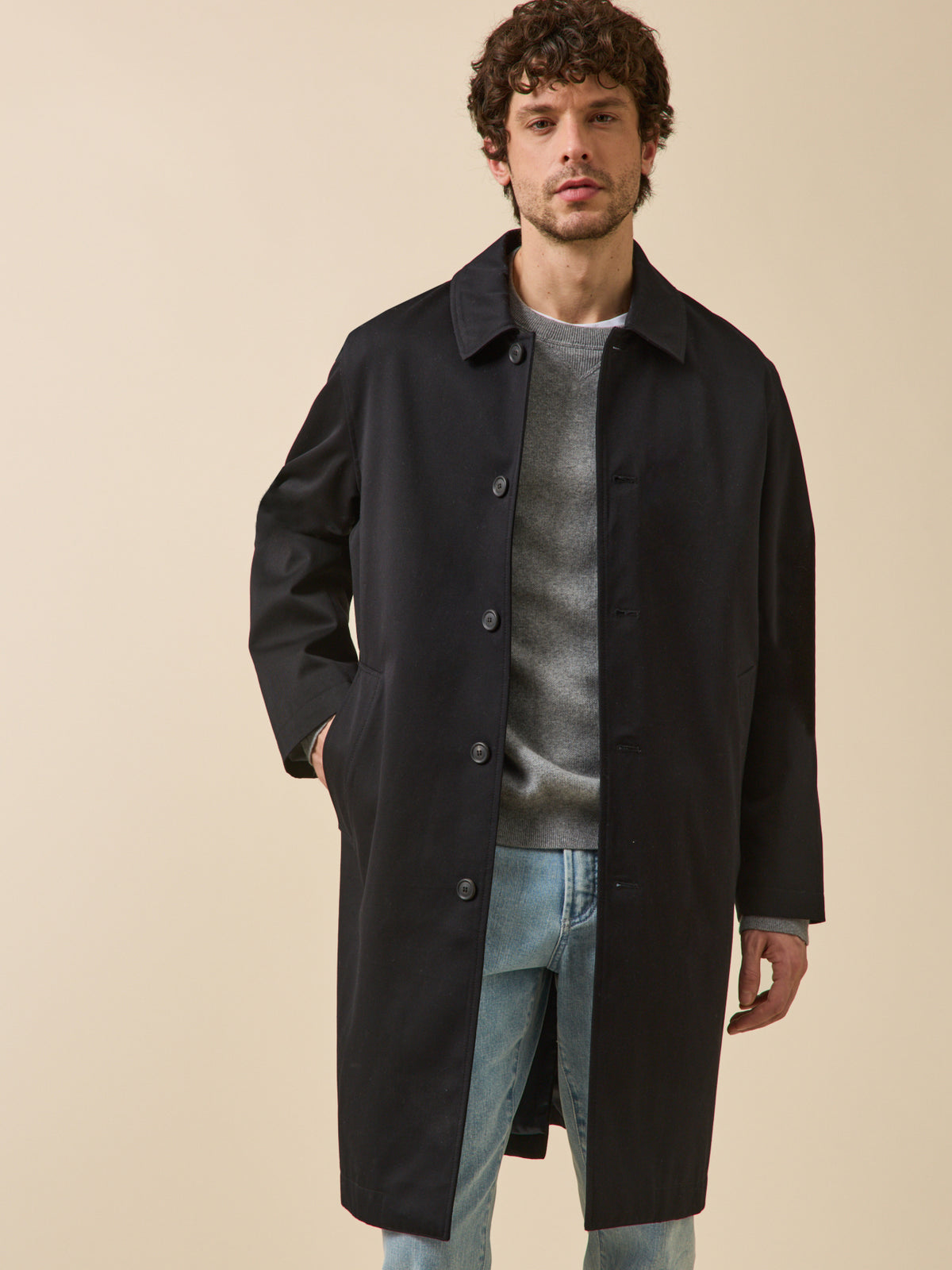 Trench déperlant homme
