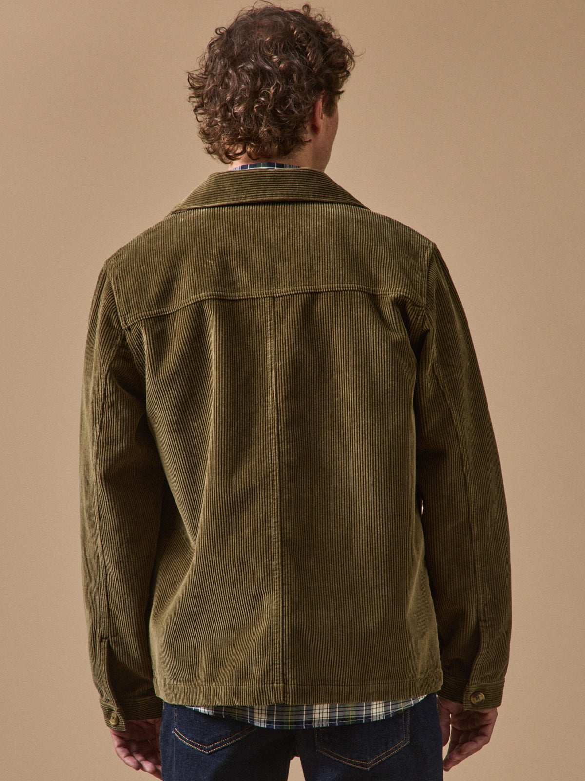 Veste worker velours côtelé homme