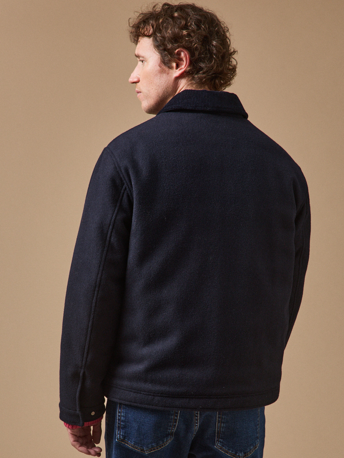 Blouson aviateur lainage chaud homme