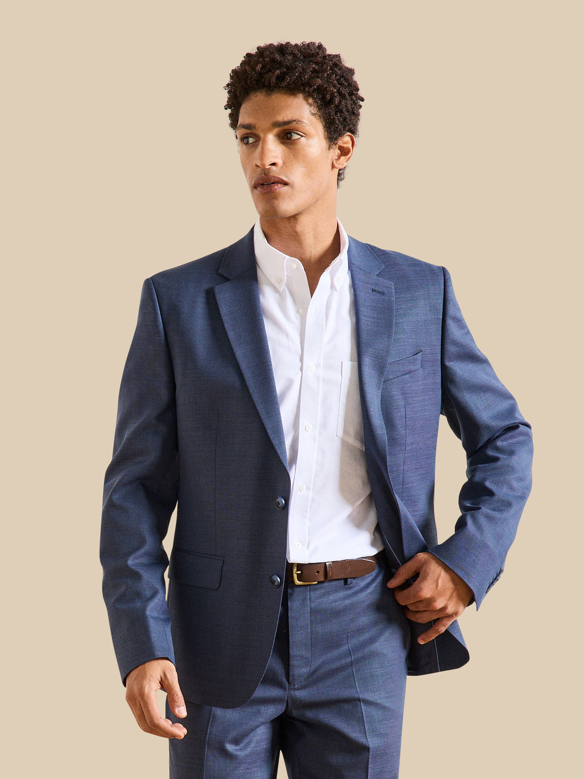 Veste de costume homme tissu texturé