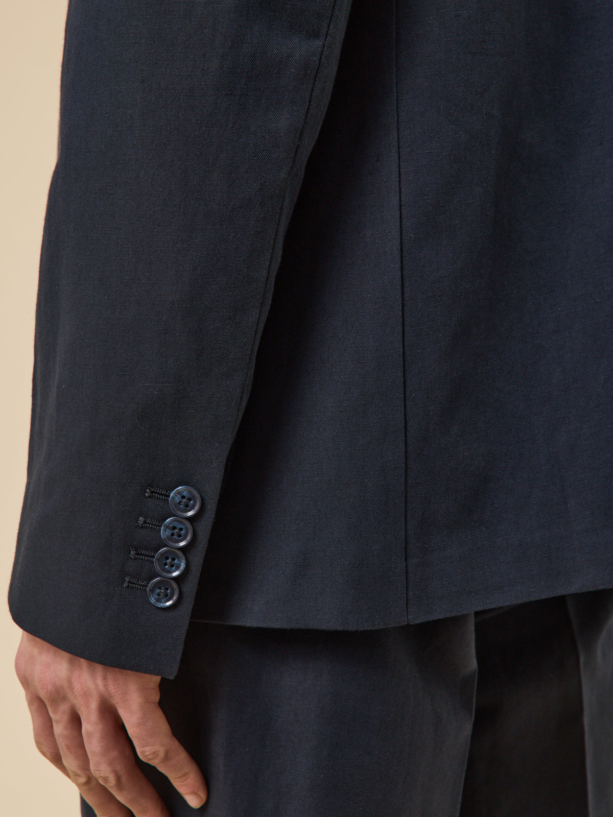Veste de costume homme coton et lin