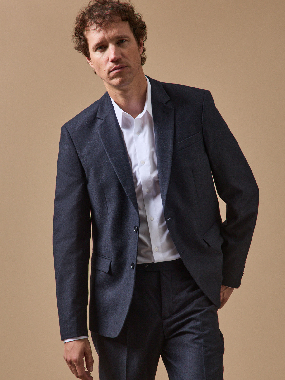 Veste de costume flanelle homme