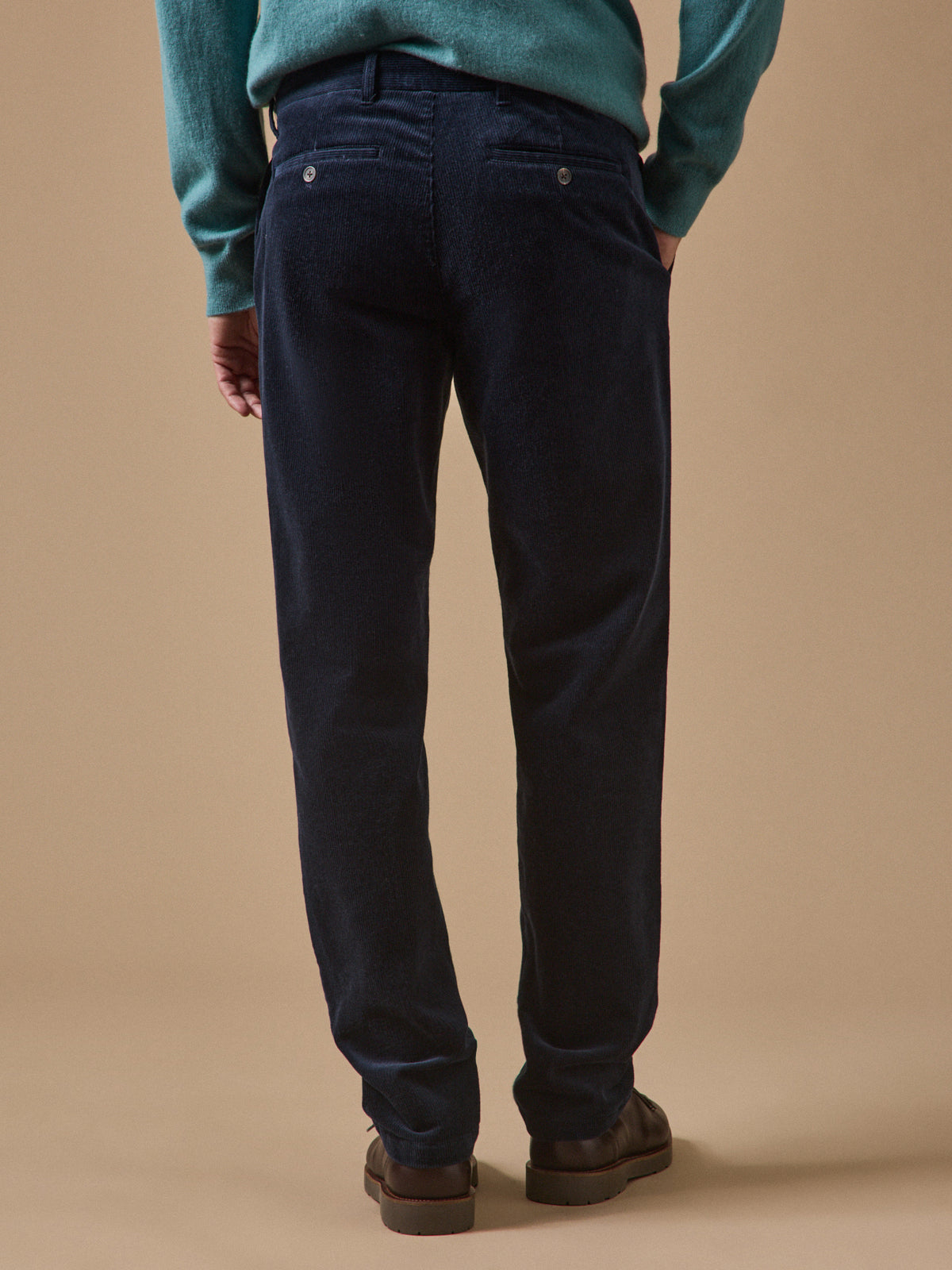 Chino velours regular homme
