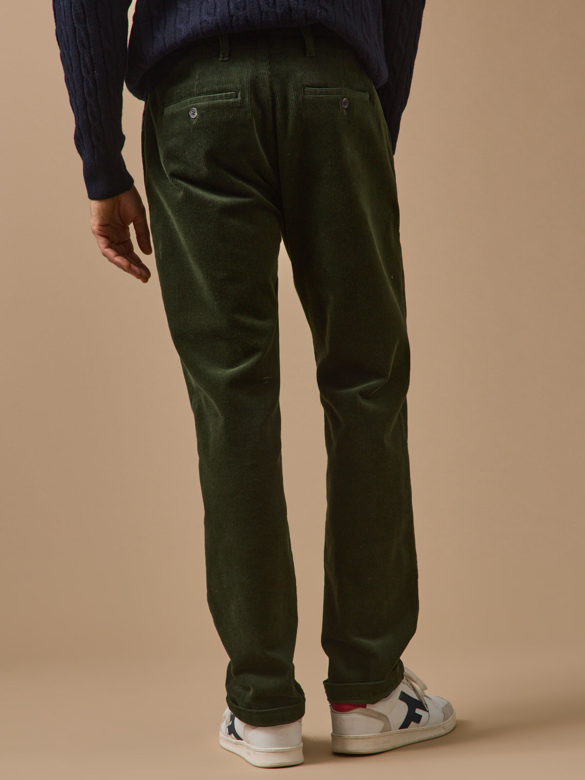 Chino velours regular homme