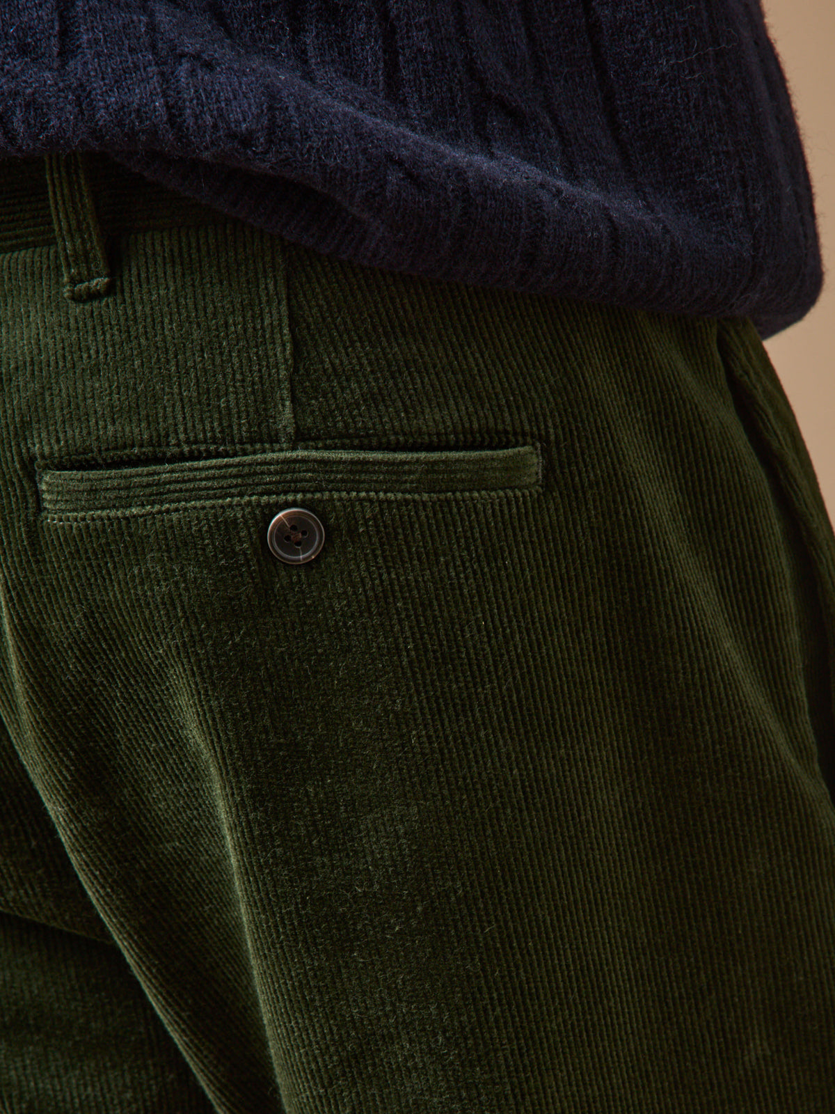 Chino velours regular homme