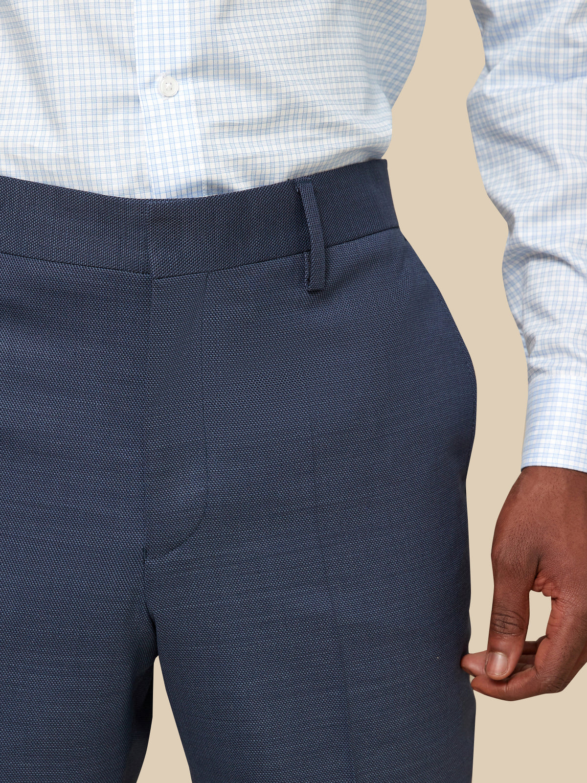 Pantalon de costume homme tissu texturé