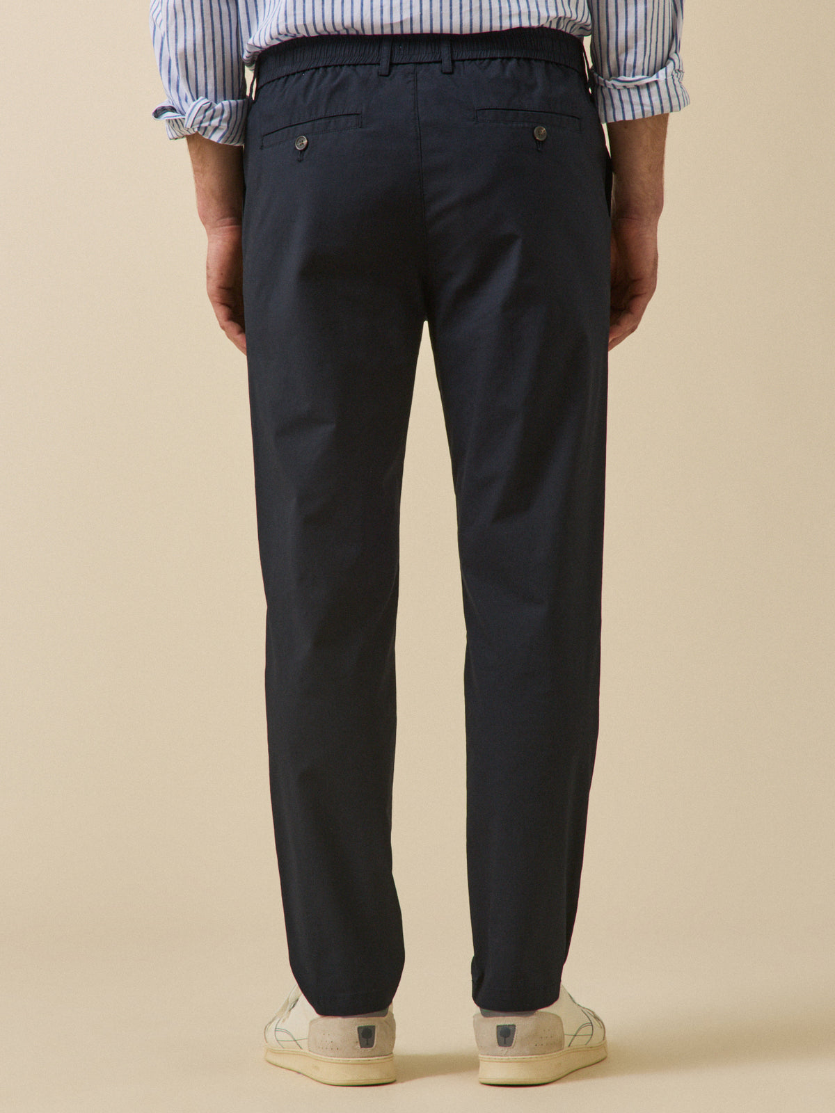 Pantalon taille élastiquée popeline craquante homme