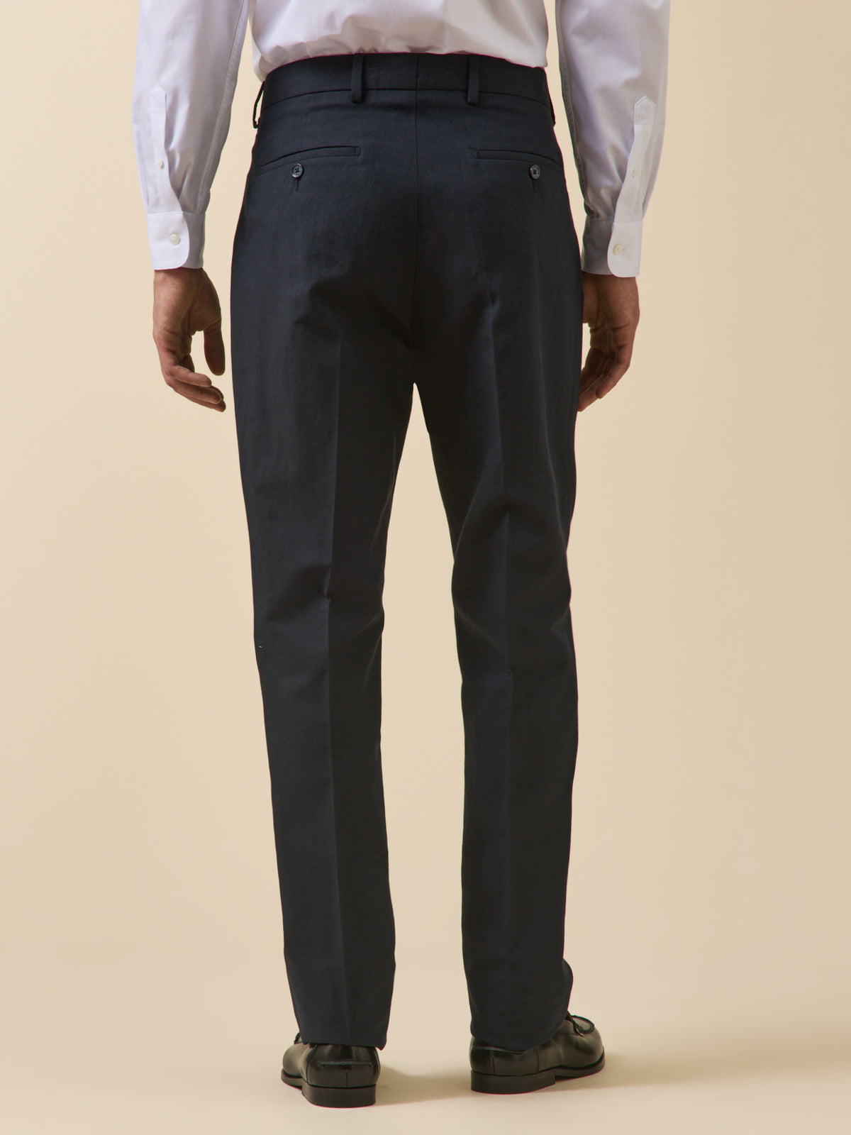 Pantalon de costume homme coton et lin