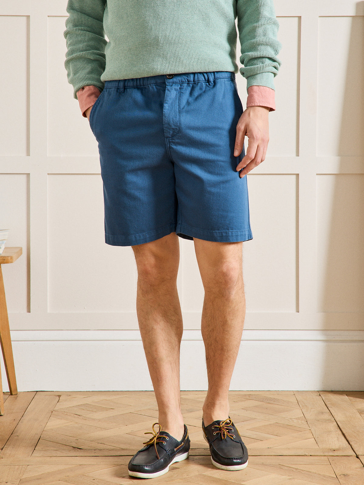 Bermuda sergé homme taille élastiquée