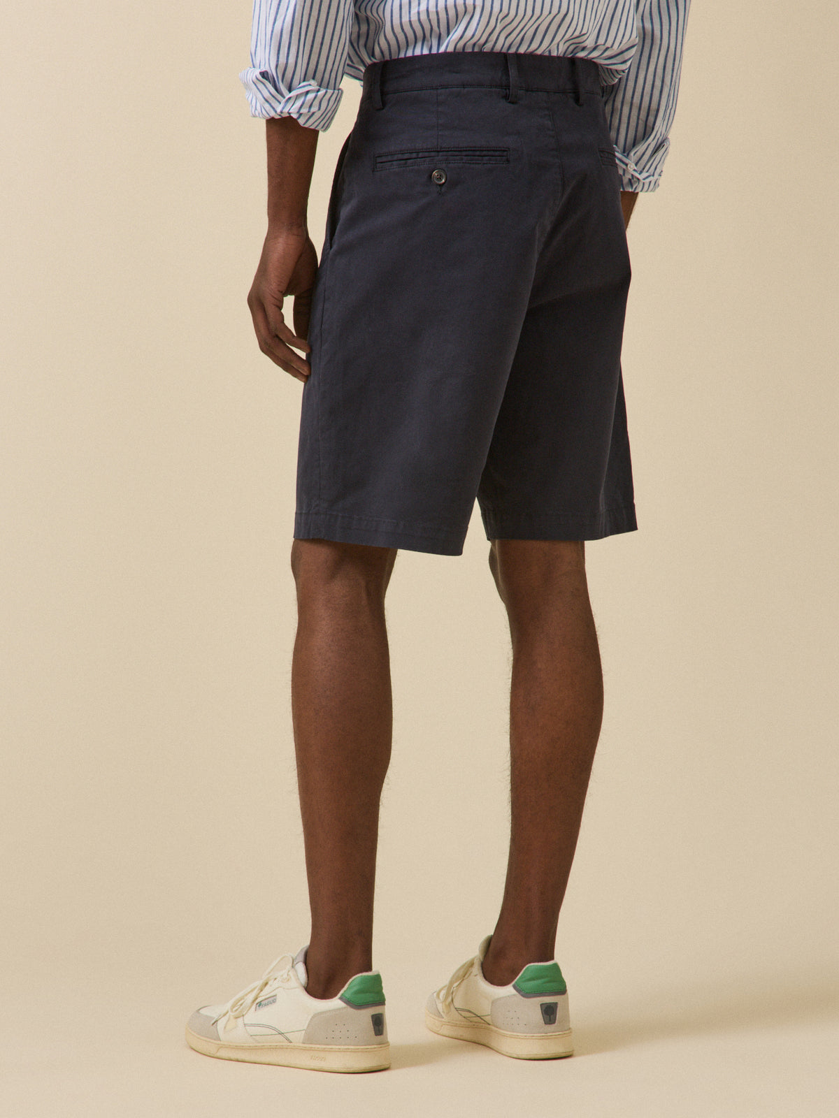 Bermuda chino homme coton stretch