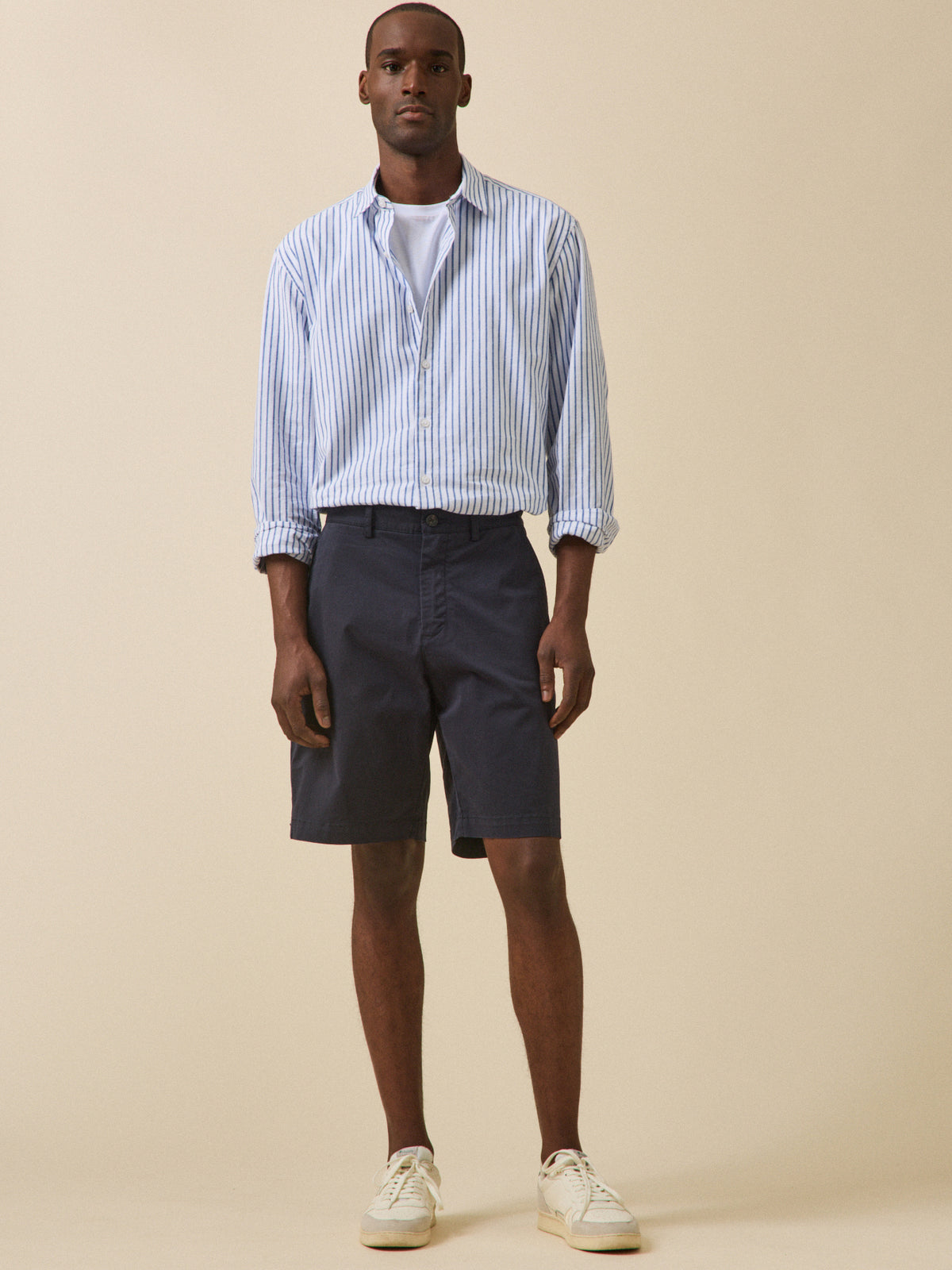 Bermuda chino homme coton stretch