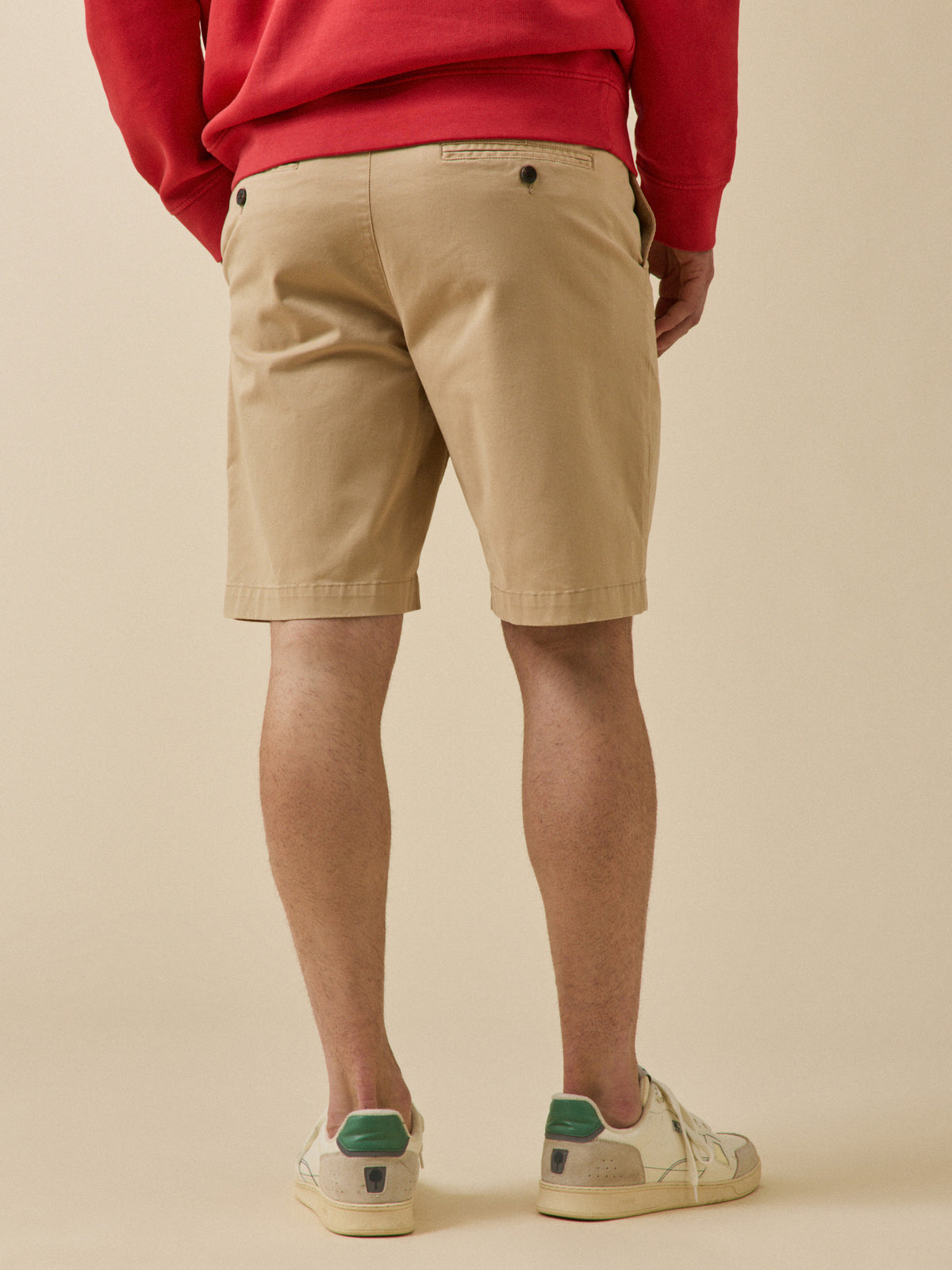 Bermuda chino homme coton stretch