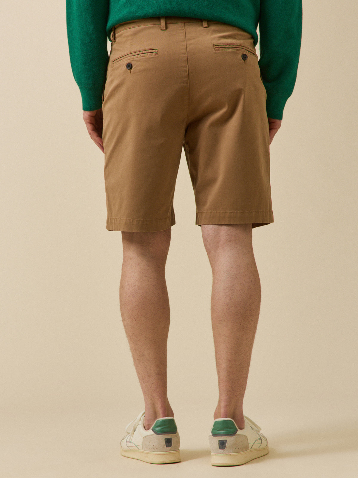 Bermuda chino homme coton stretch