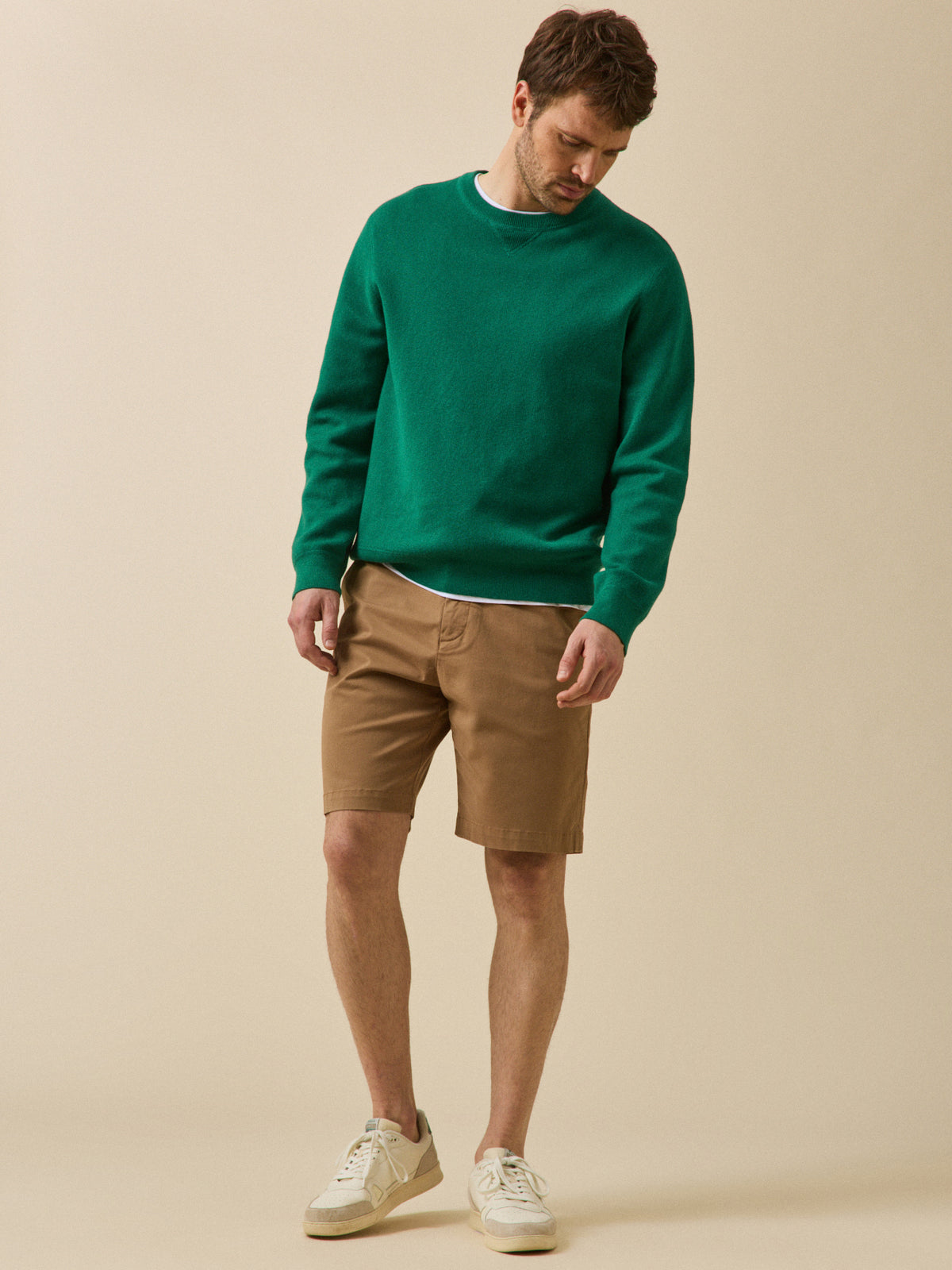 Bermuda chino homme coton stretch