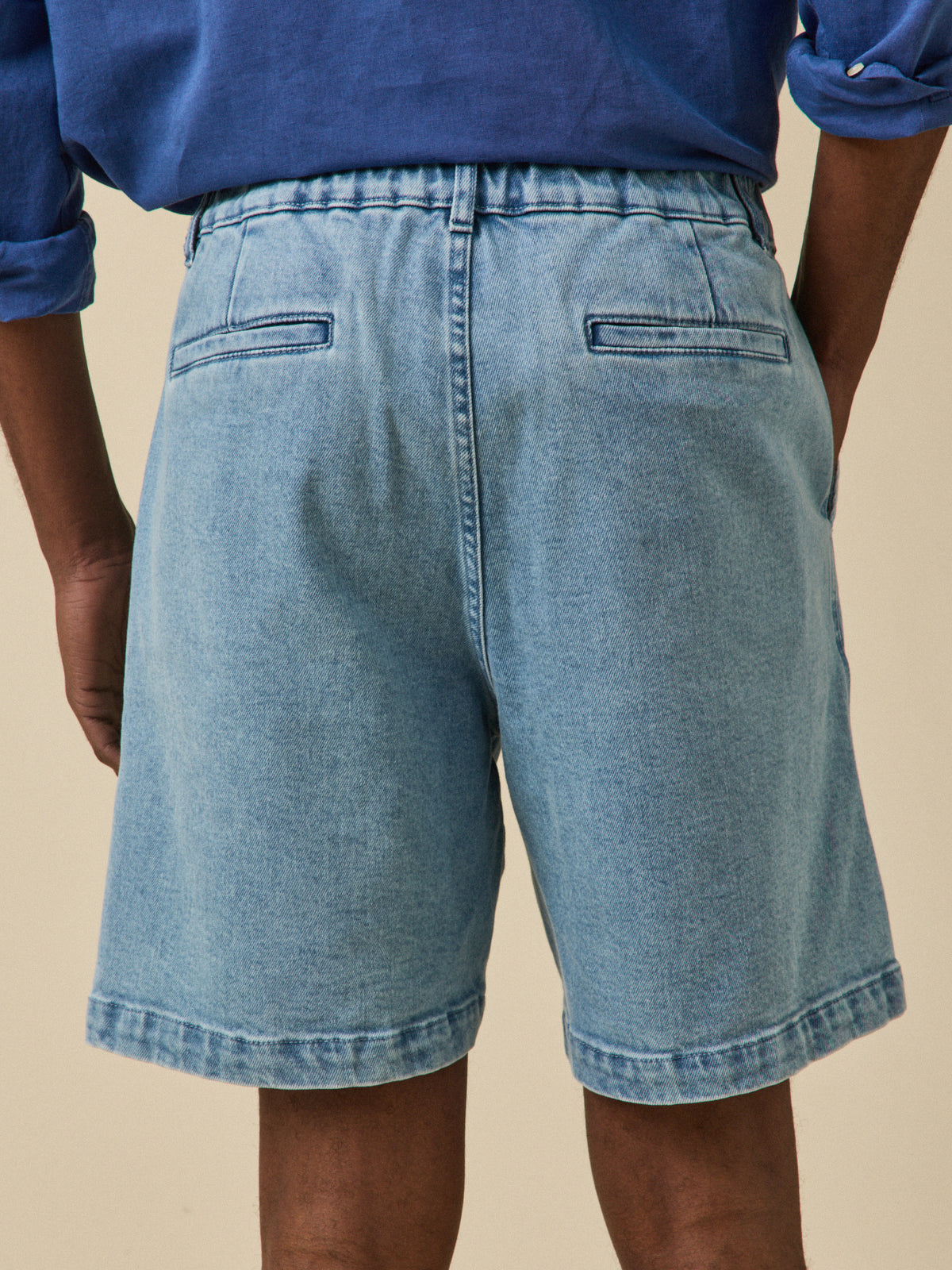 Bermuda taille élastiquée homme coton biologique