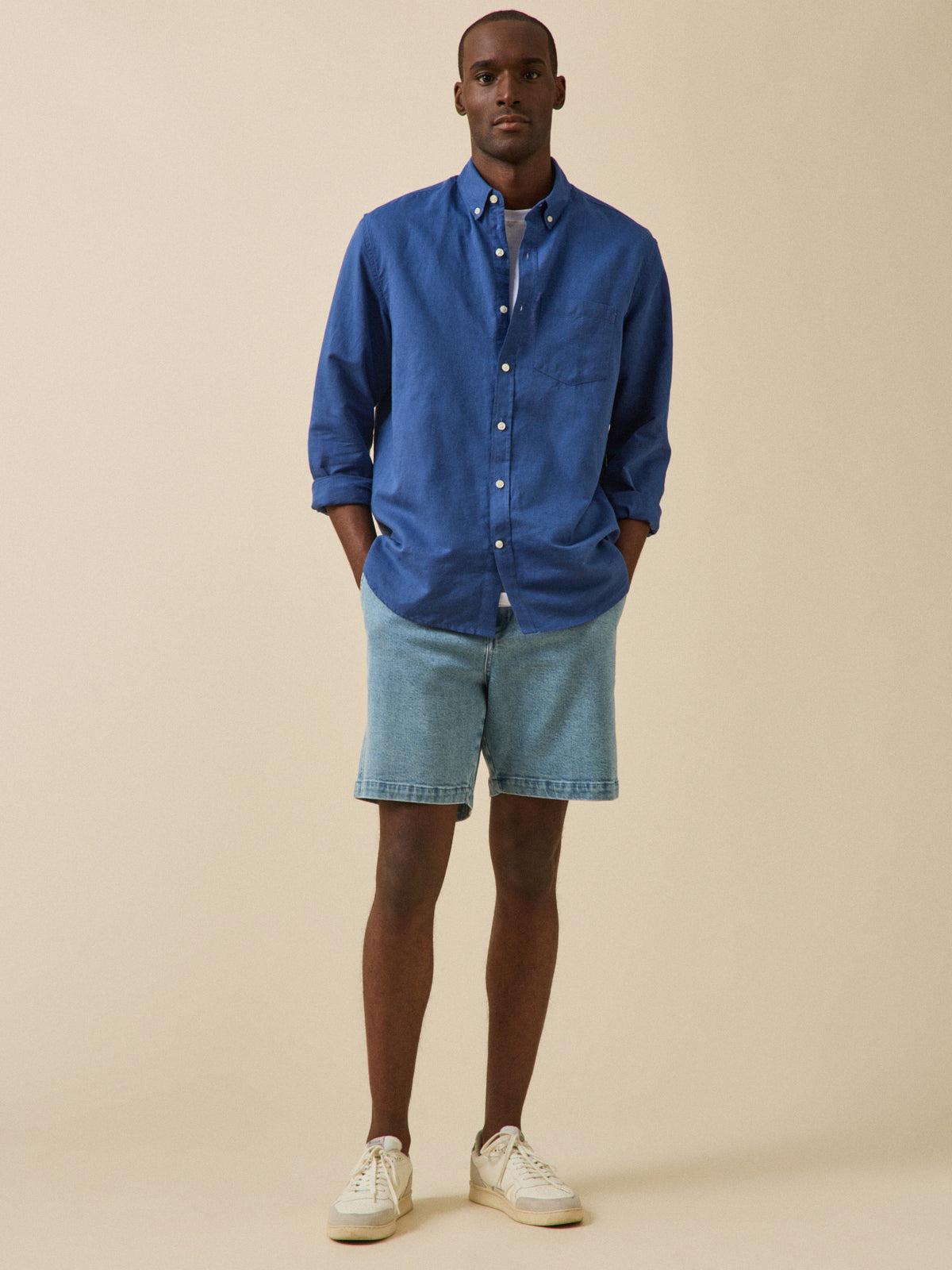 Bermuda taille élastiquée homme coton biologique