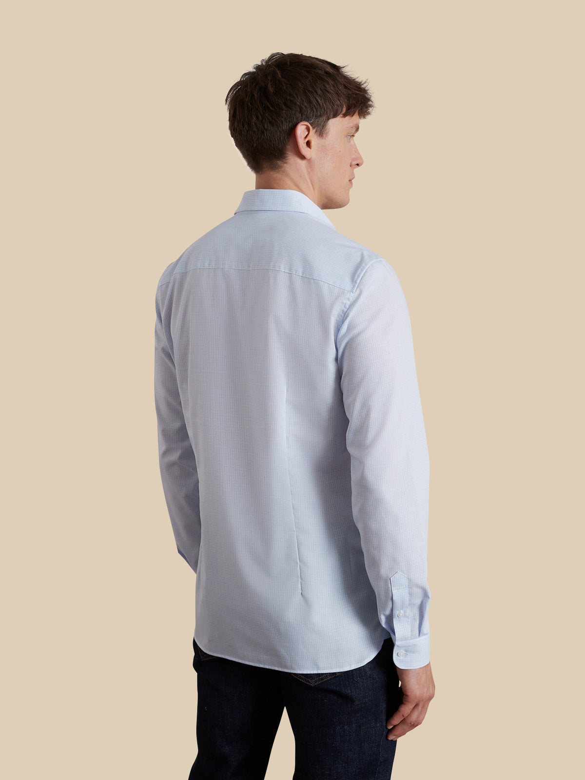 Chemise mini carreaux homme Slim Fit