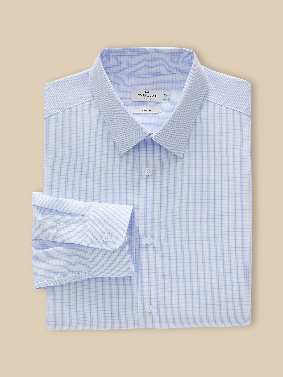 Chemise mini carreaux homme Slim Fit