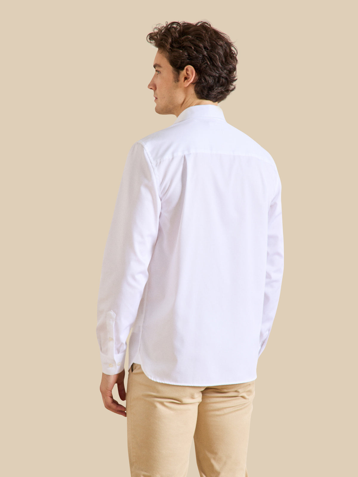 Chemise unie coton twill Regular Fit homme non iron