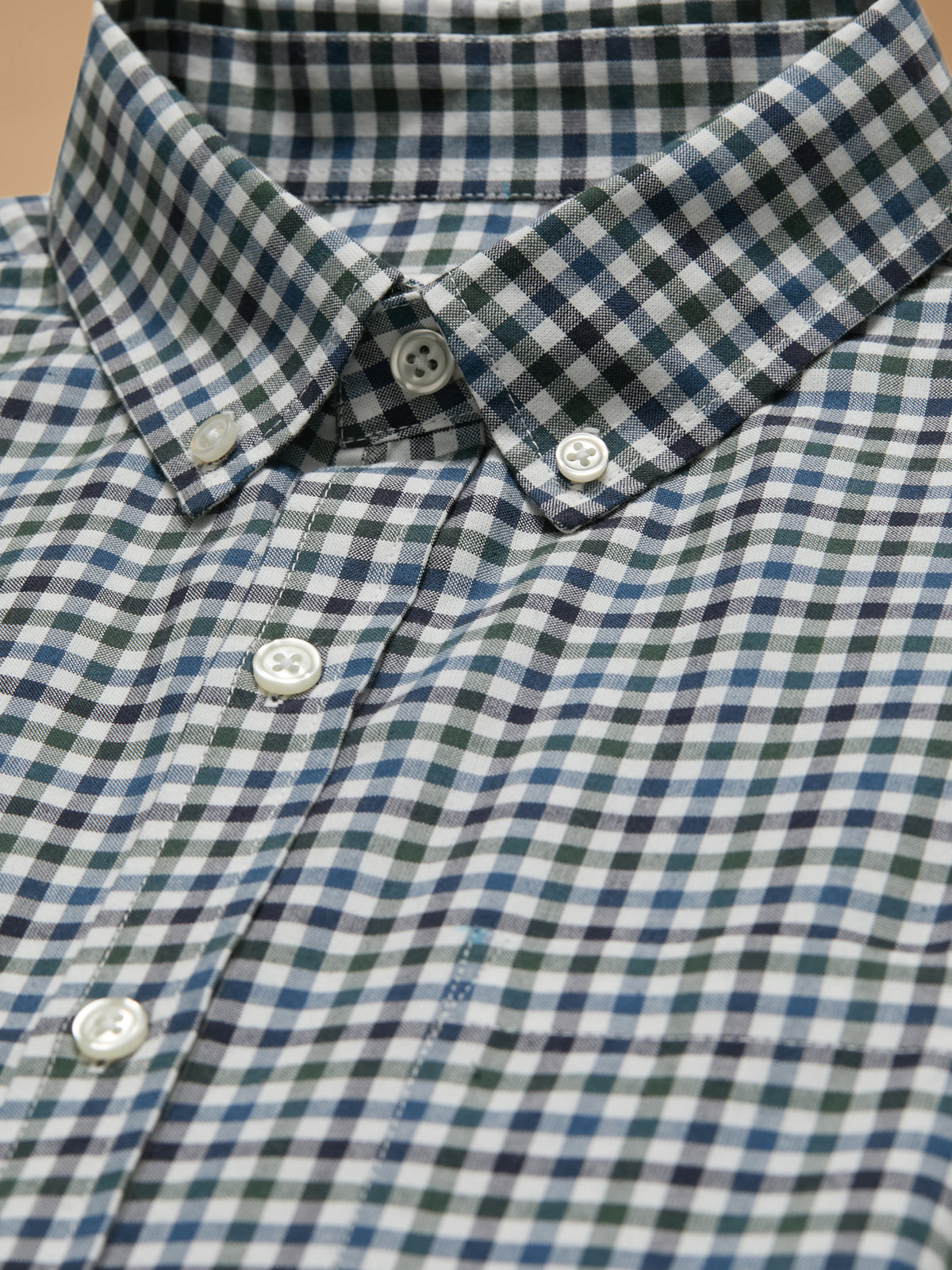 Chemise oxford carreaux homme coupe contemporaine