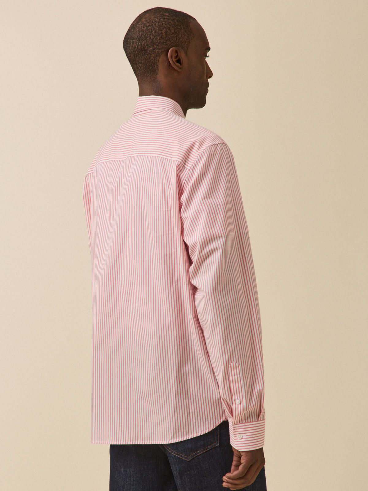 Chemise rayée homme coupe contemporaine