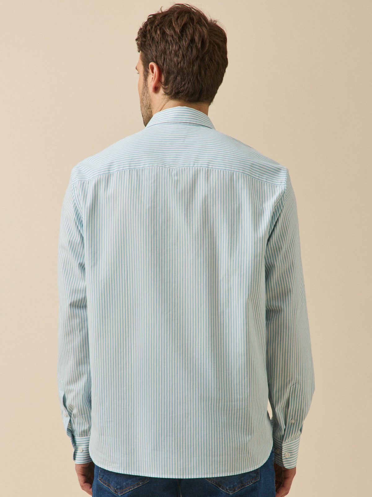 Chemise rayée homme coupe contemporaine