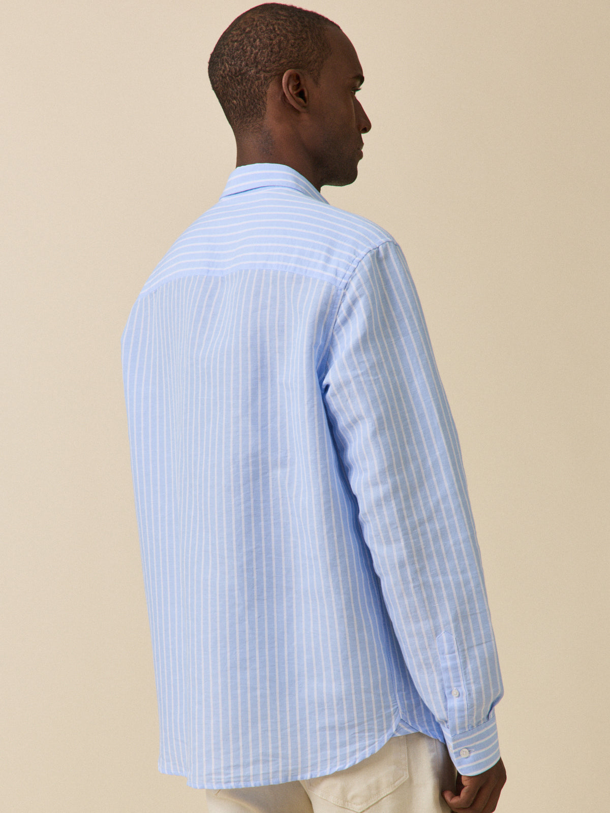 Chemise rayée homme coupe contemporaine