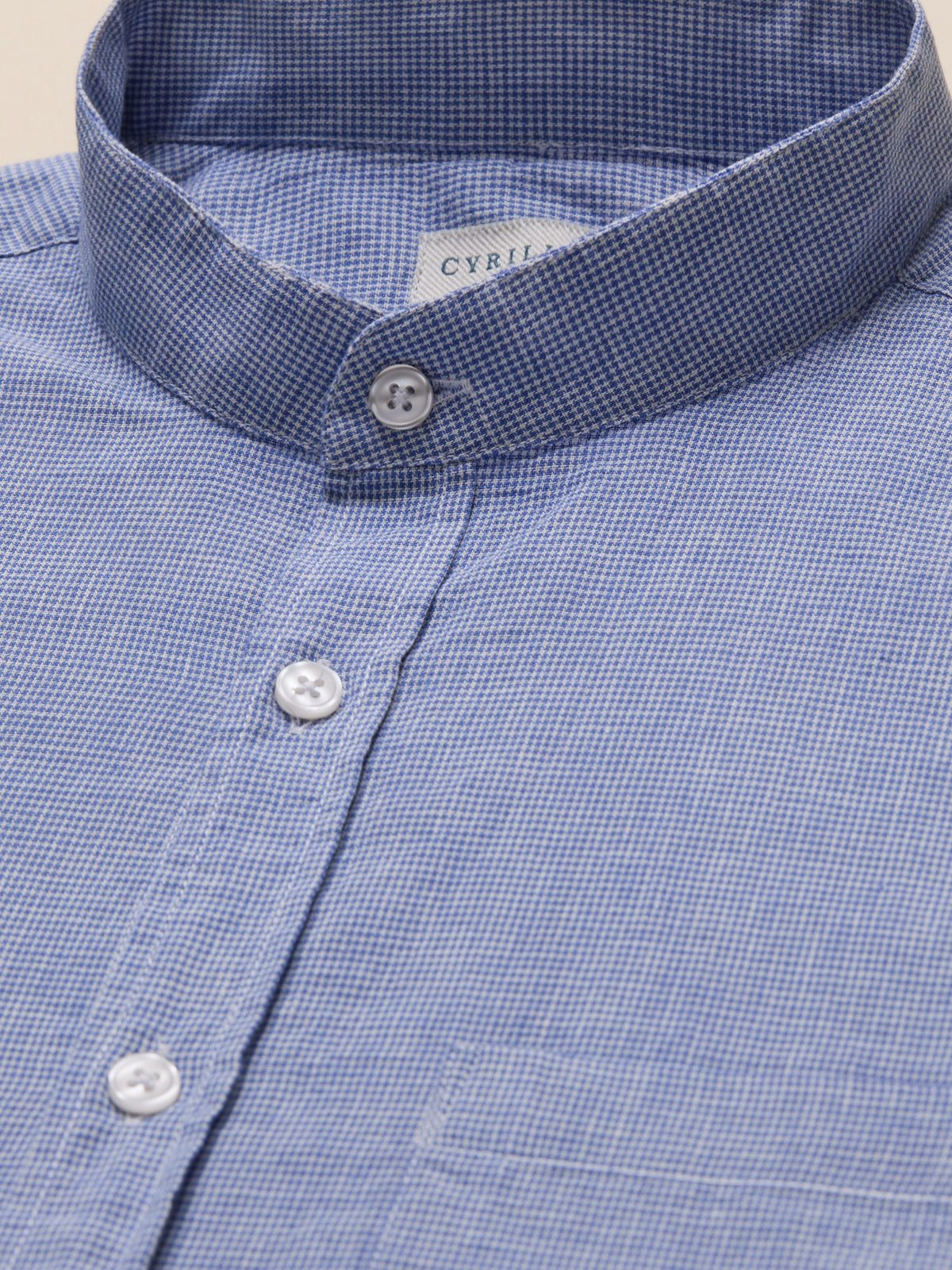 Chemise coton et lin homme coupe ajustée