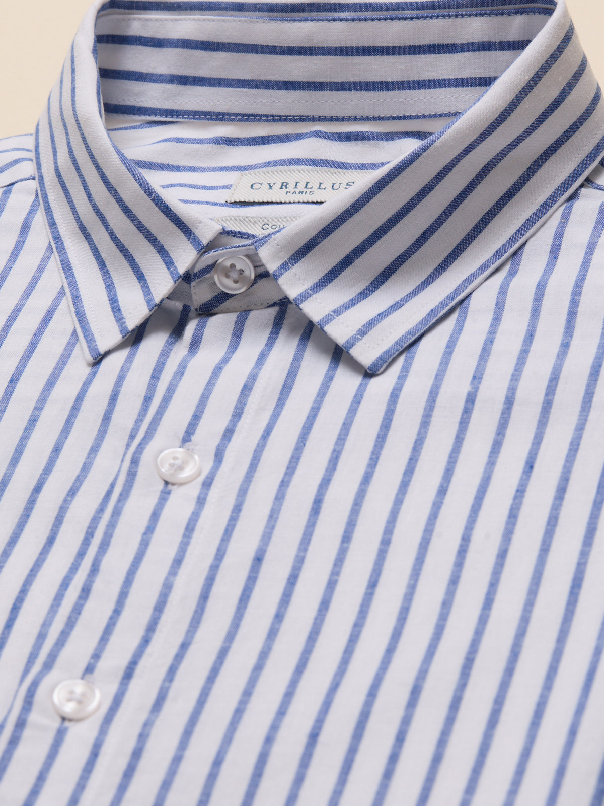 Chemise rayée homme coupe contemporaine