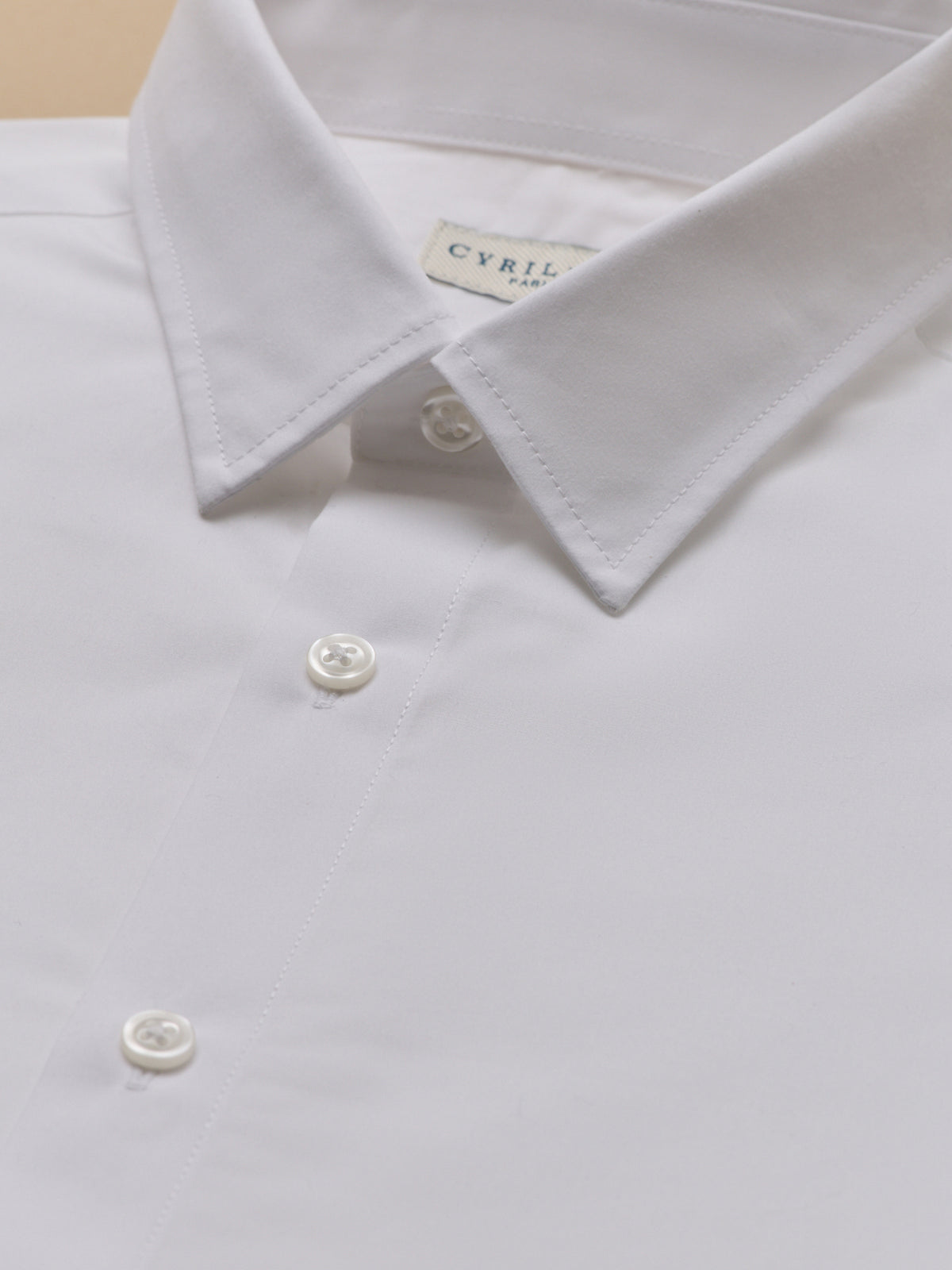 Chemise popeline unie homme coupe ajustée