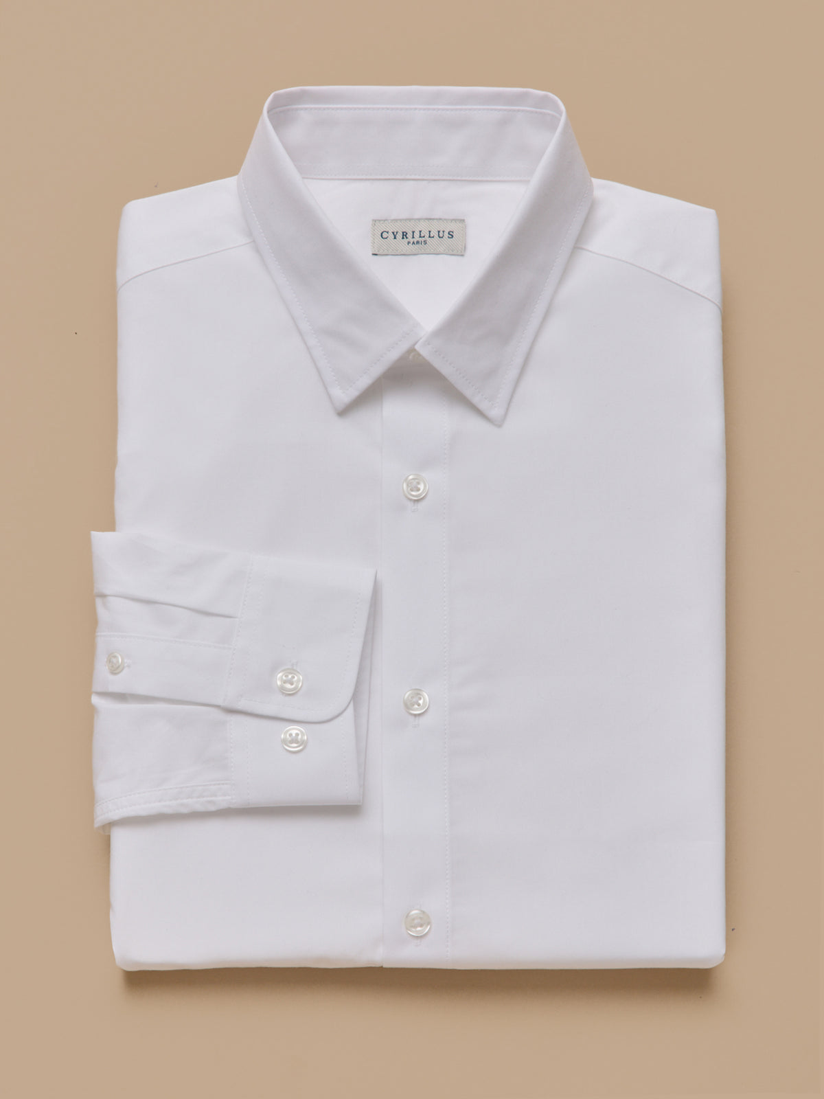 Chemise popeline unie homme coupe ajustée