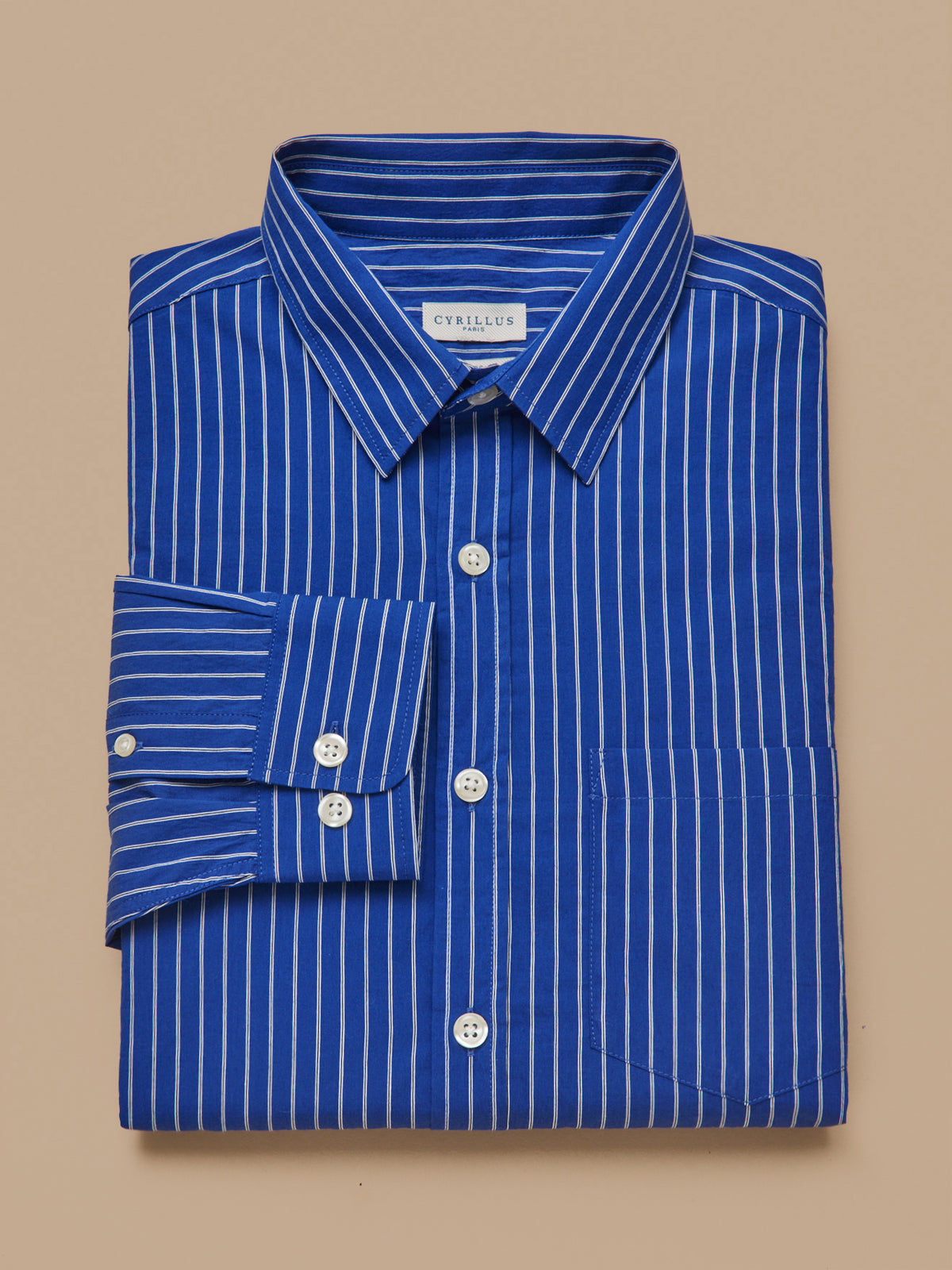 Chemise homme rayée - coupe contemporaine