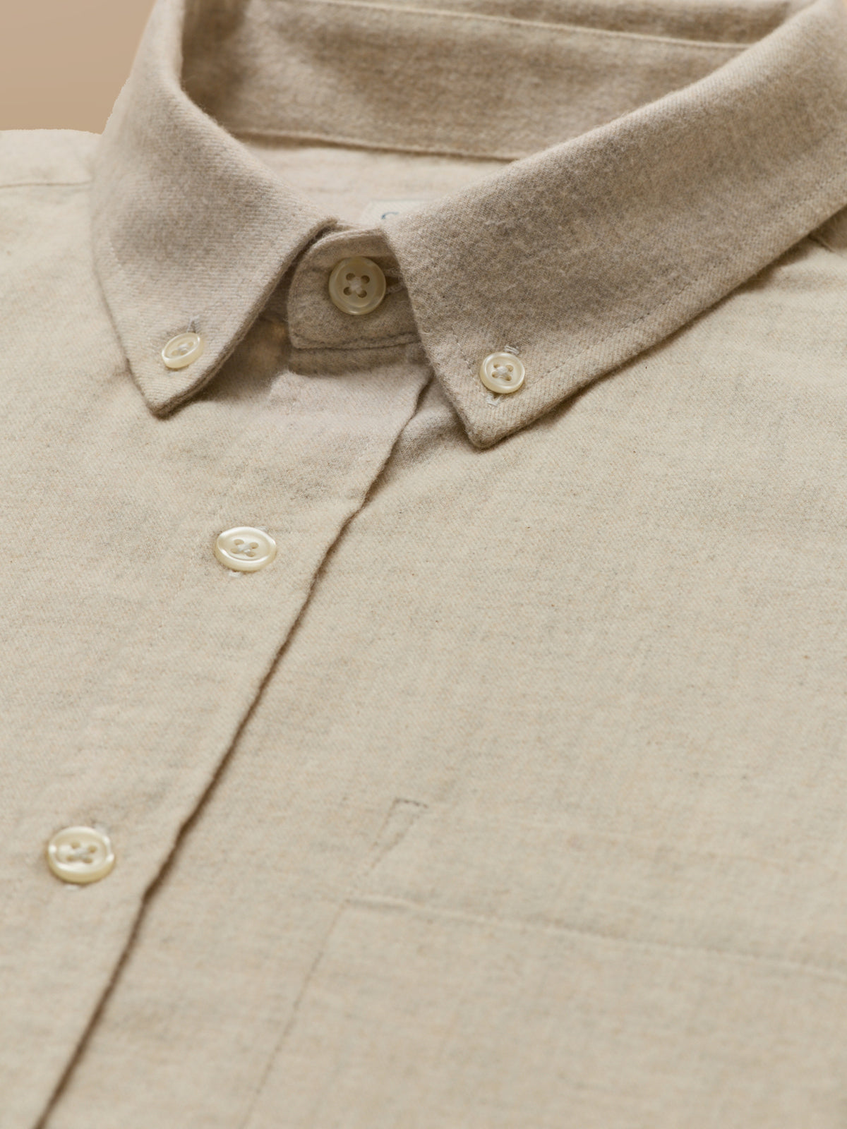 Chemise flanelle unie homme - coupe contemporaine
