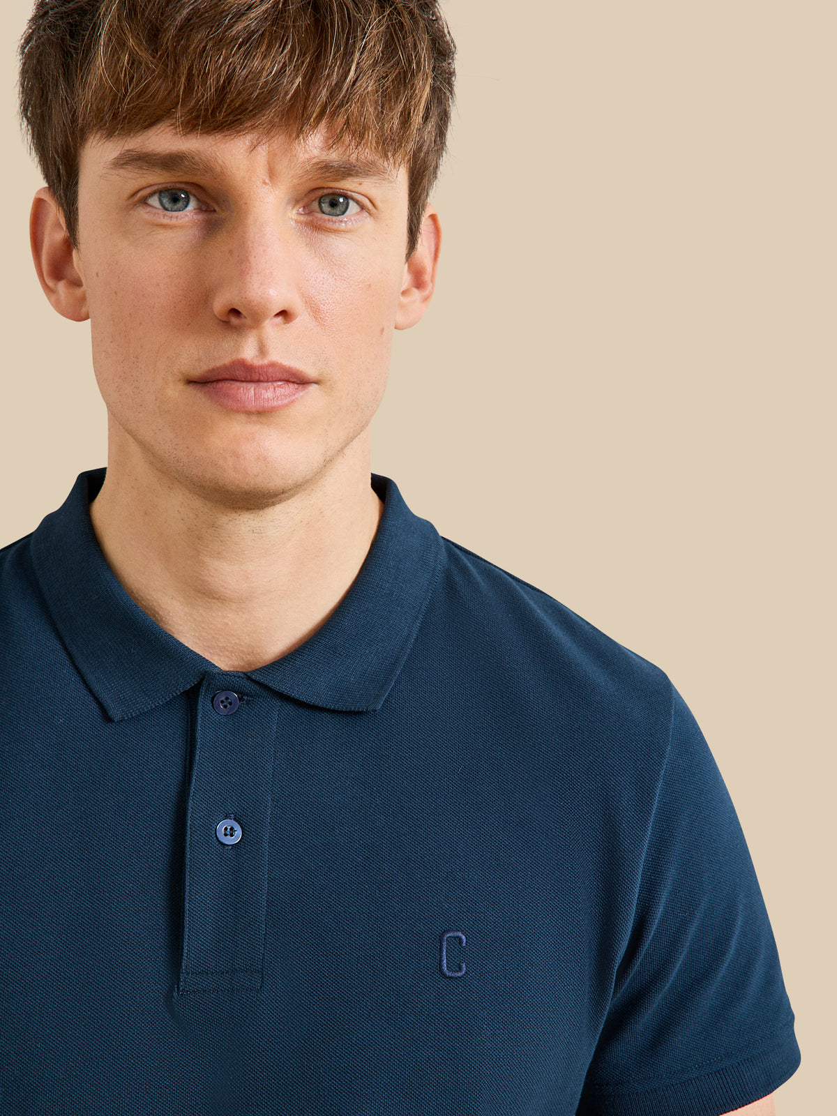 Polo uni maille piquée homme coton biologique