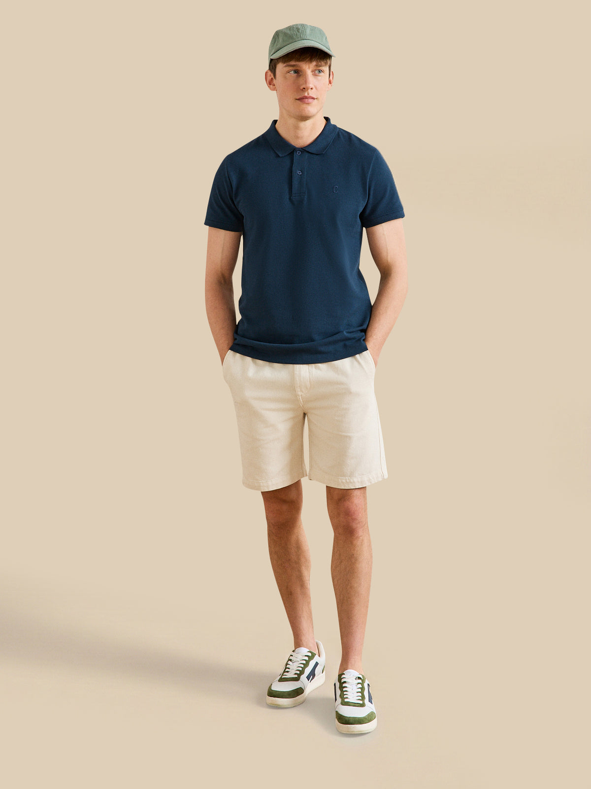 Polo uni maille piquée homme coton biologique