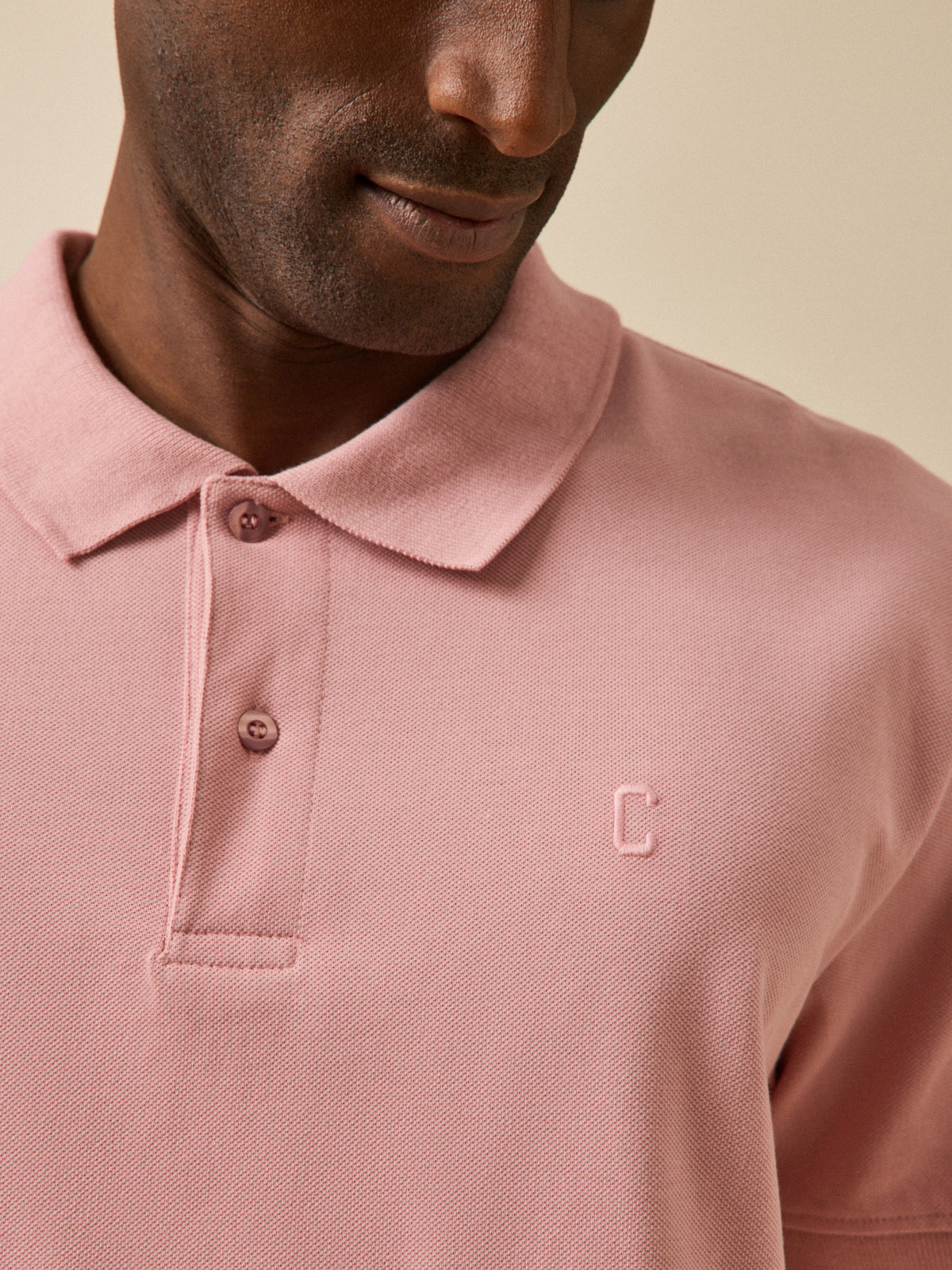 Polo uni maille piquée homme coton biologique