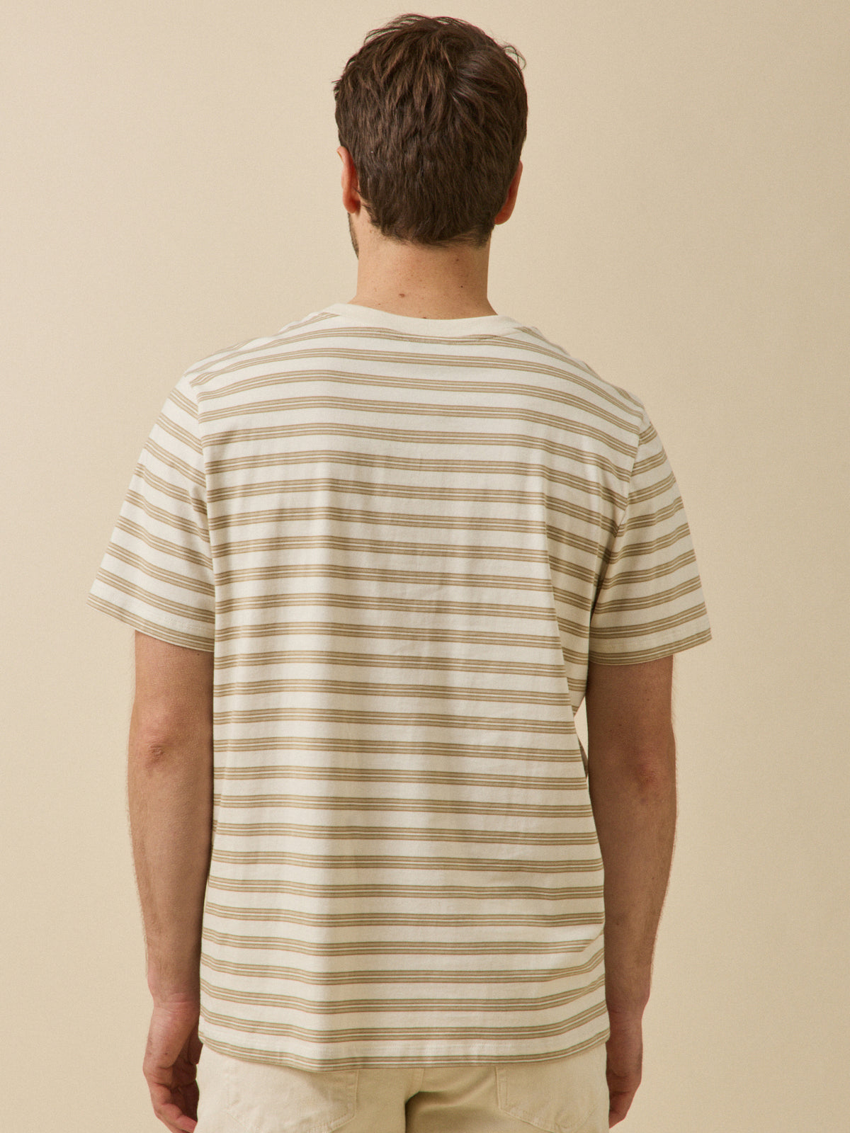T-shirt rayé homme coton biologique