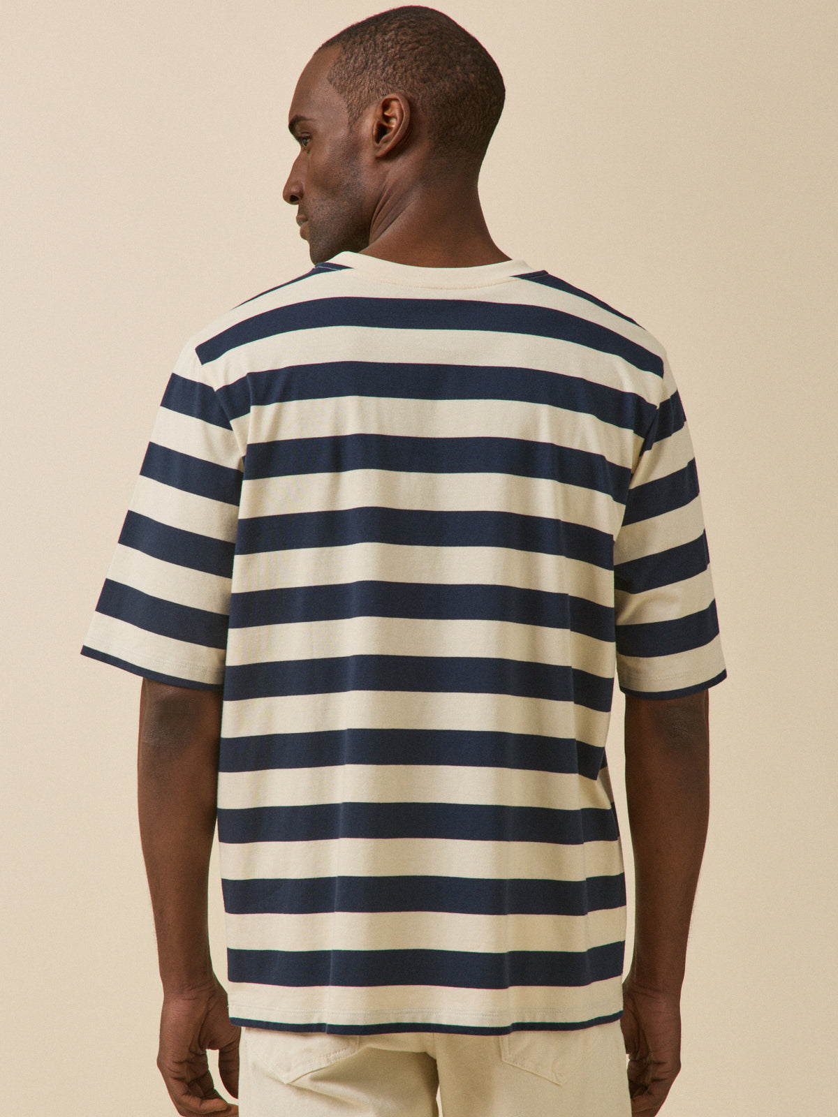 T-shirt rayé homme coton biologique