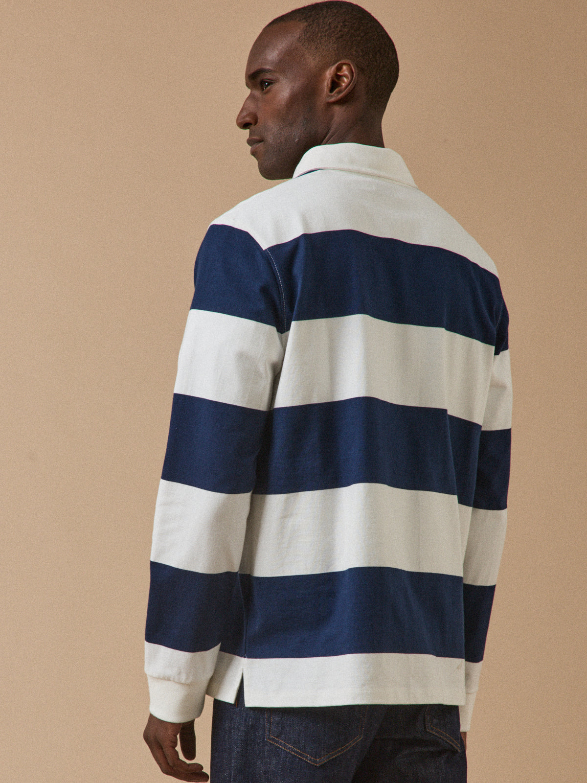 Polo rayé homme coton biologique