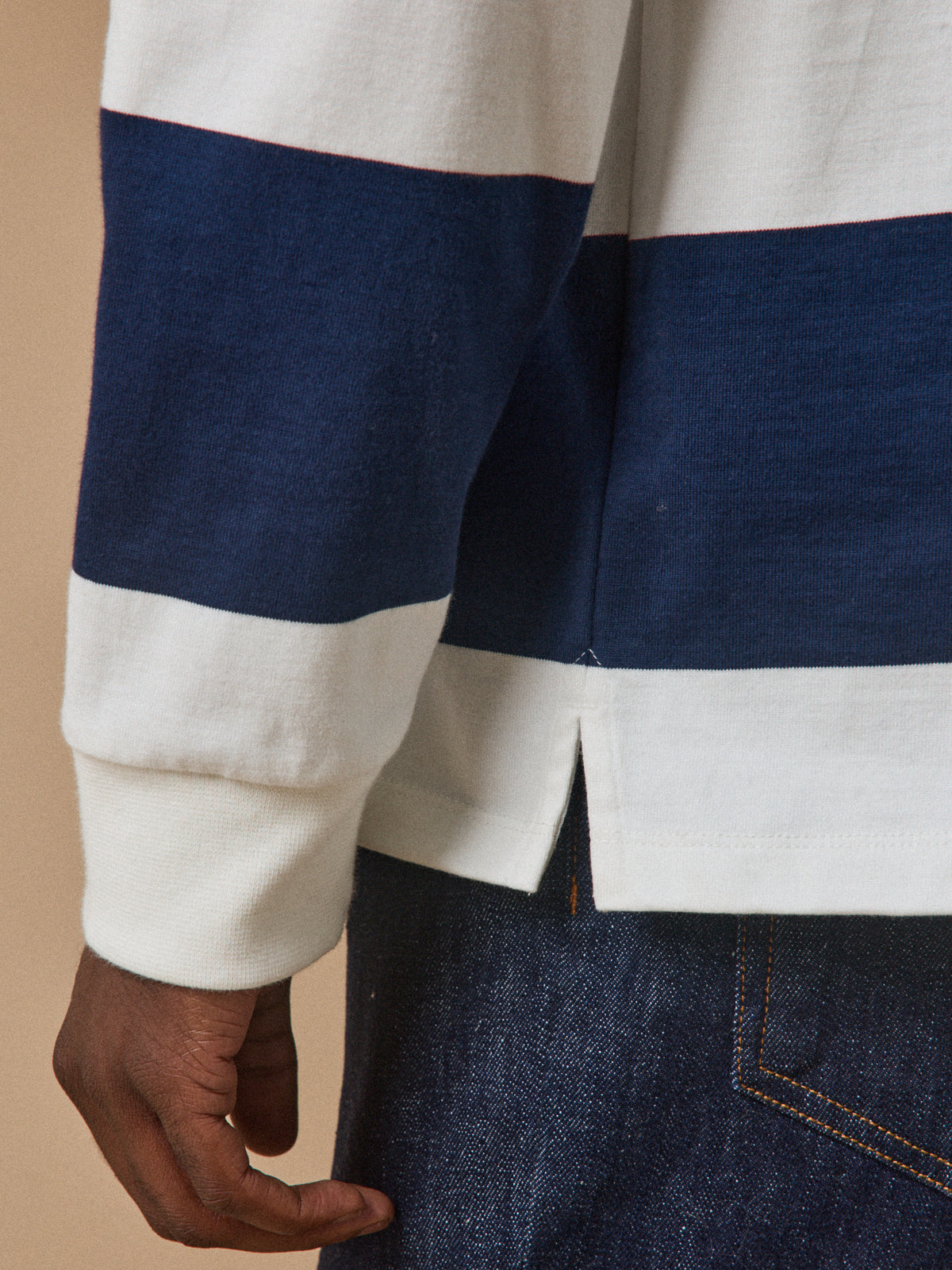 Polo rayé homme coton biologique